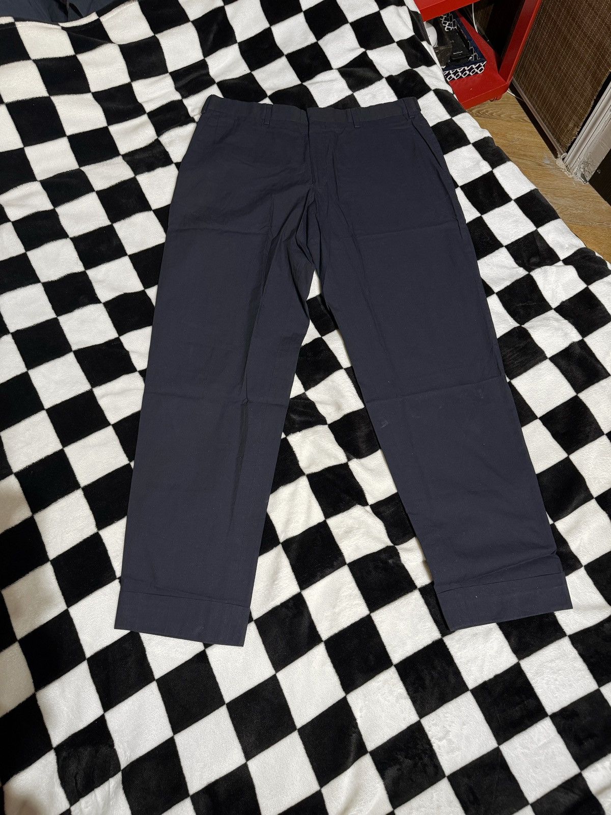 Dries Van Noten TROUSERS OVERDYED BAGGY WIDELEG PANTS CHINOS SLACKS Size US 34 / EU 50 - 1 Thumbnail