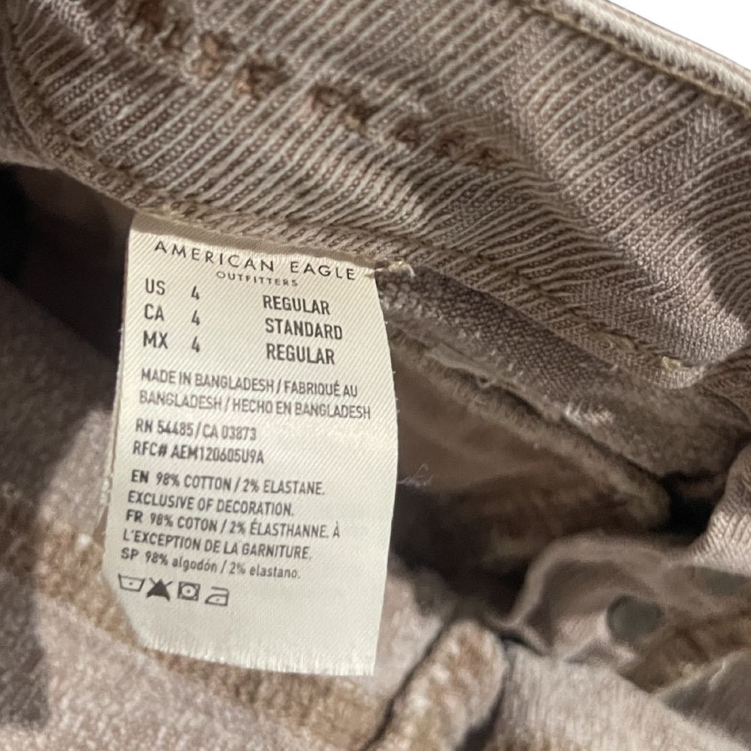 American Eagle Outfitters Stretch Corduroy Super High Waisted Flare Pants Y2K 90 Retro Size 27" / US 4 / IT 40 - 6 Thumbnail