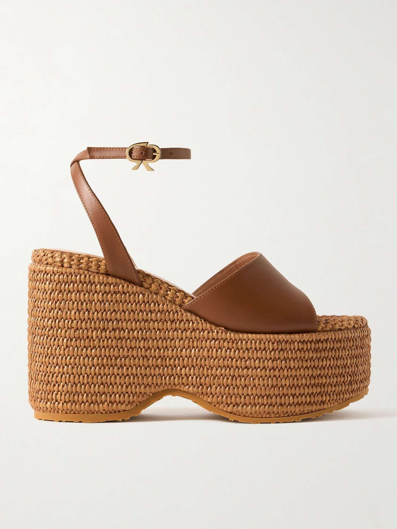 Gianvito Rossi o1s22i1n0425 Thalia Sandals in Brown Size US 10 / IT 40 - 1 Thumbnail
