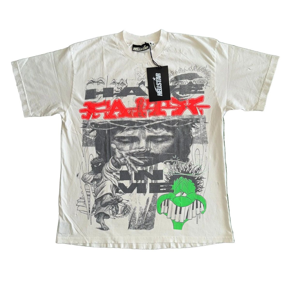 HELLSTAR Hellstar Have Faith T-Shirt Size US XL / EU 56 / 4 - 1 Thumbnail