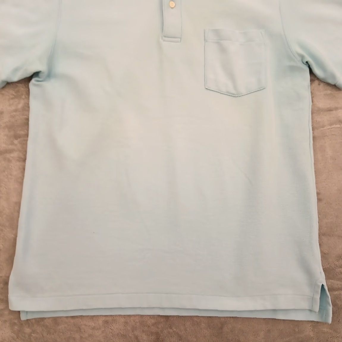 Vintage L.L. Bean Polo Shirt Mens Medium Light Blue Short Sleeve Knit Cotton Size US M / EU 48-50 / 2 - 5 Thumbnail