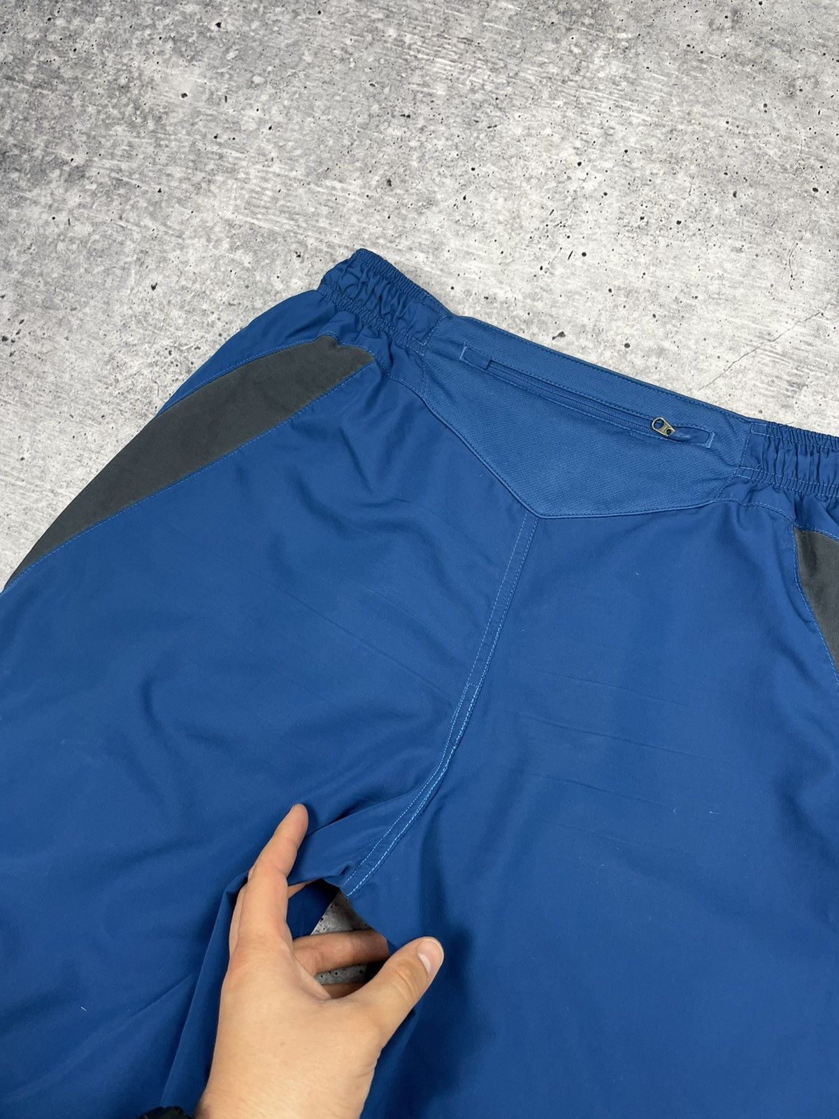 Nike Vintage Nike 90’s Y2K Style Big Logo Drill Blue Shorts Size US 30 / EU 46 - 18 Thumbnail