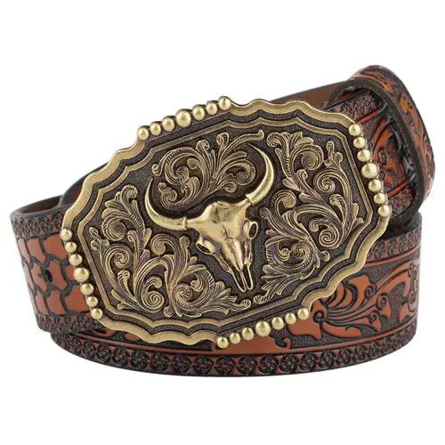Designer Future Vintage Belt Riveted Belts Menswear Accessories Size ONE SIZE - 1 Thumbnail