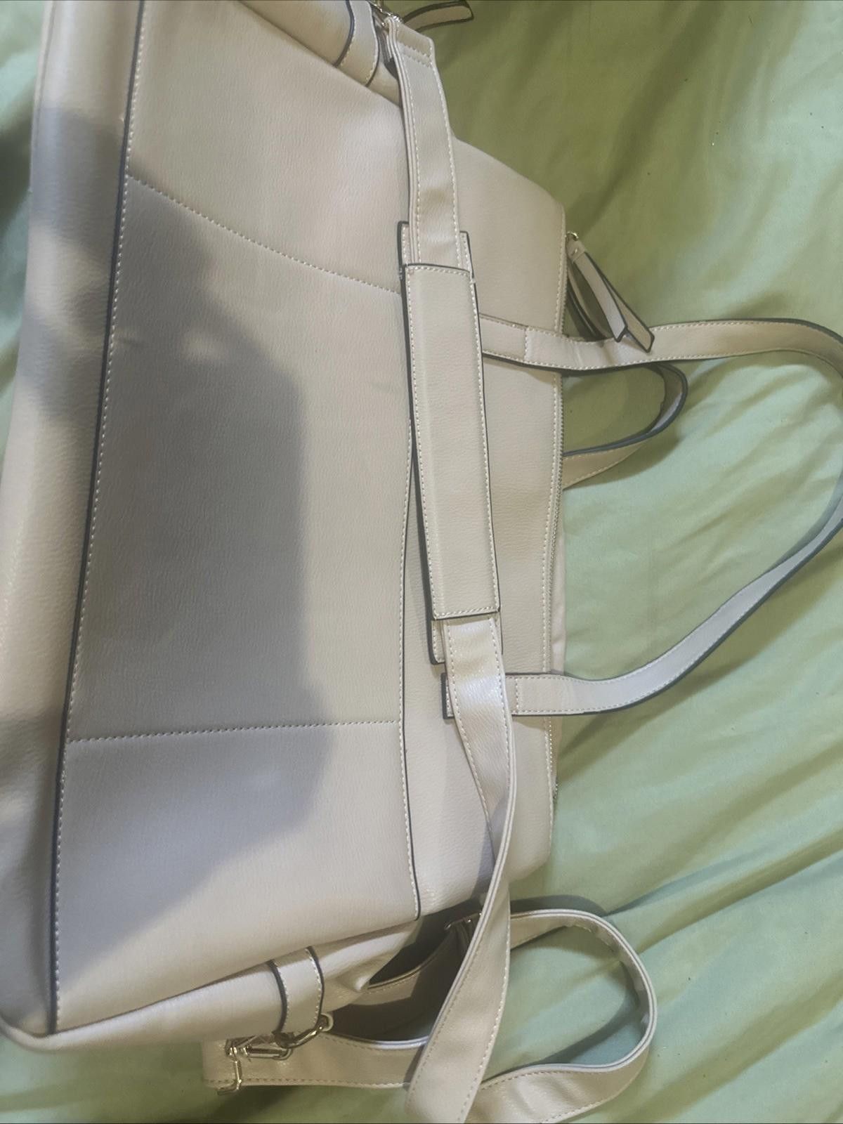 The Unbranded Brand Like Oversized Purse Beige Satchel Size ONE SIZE - 3 Thumbnail
