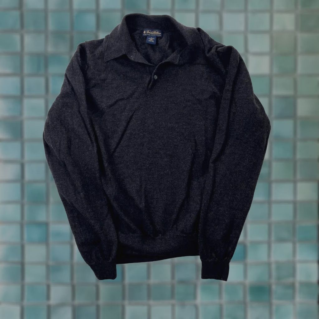 Brooks Brothers Brooks Brothers Sweater Mens Large Gray Merino Wool Tight Knit Long Sleeve Hole Pullover Wool Knit Casual Classic Preppy Mens Gently Used? Size US L / EU 52-54 / 3 - 1 Thumbnail