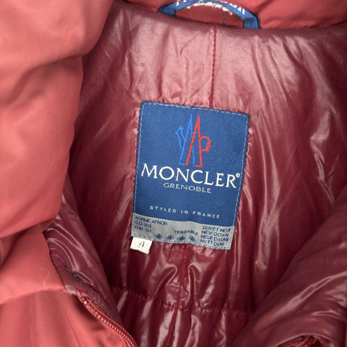 Moncler Vintage 90s Moncler Puffer Goose Down Jacket Red Nylon Size US XXL / EU 58 / 5 - 6 Thumbnail