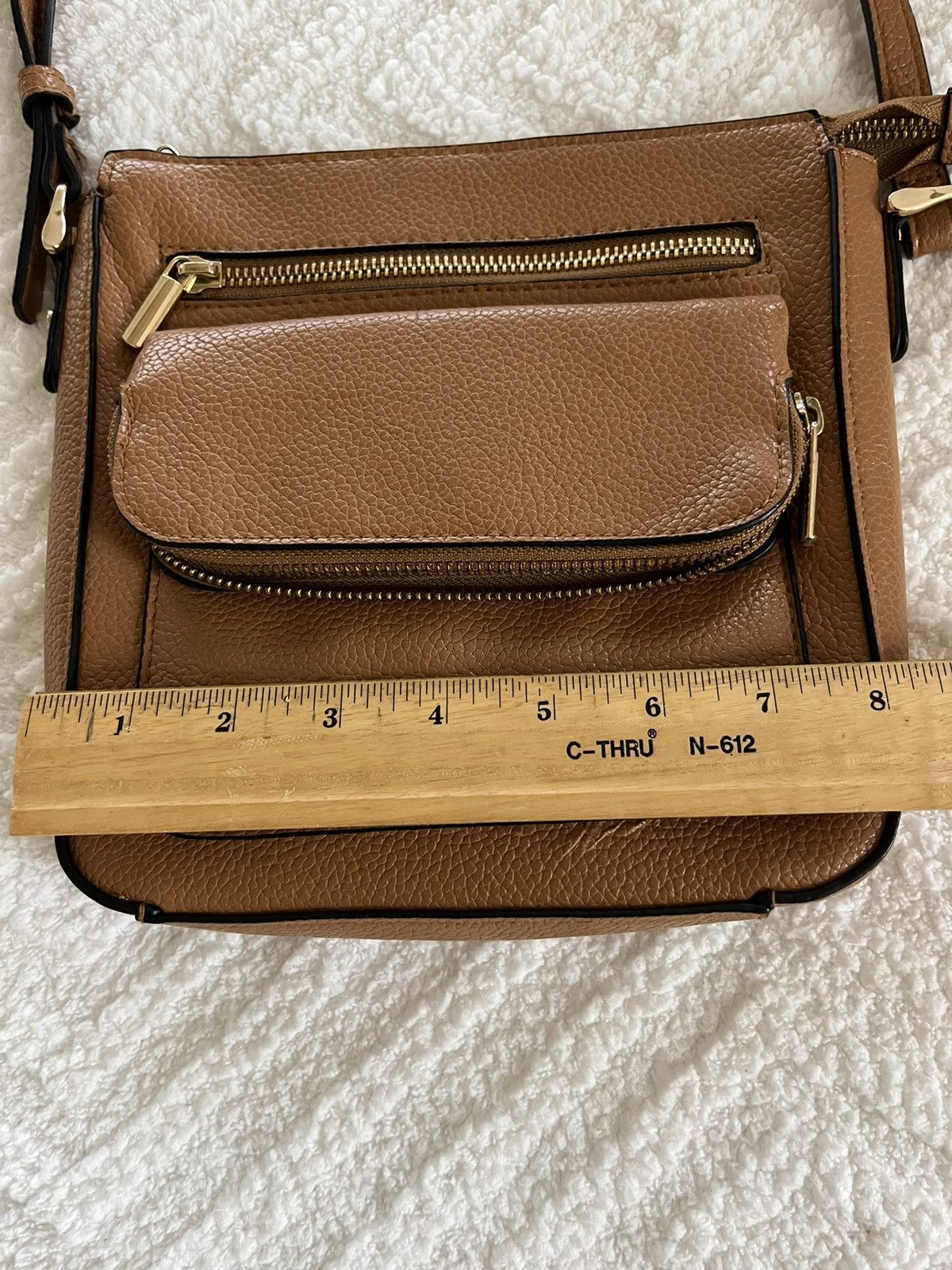 Target Basics A New Day Crossbody Camel with Gold Hardware Size ONE SIZE - 5 Thumbnail