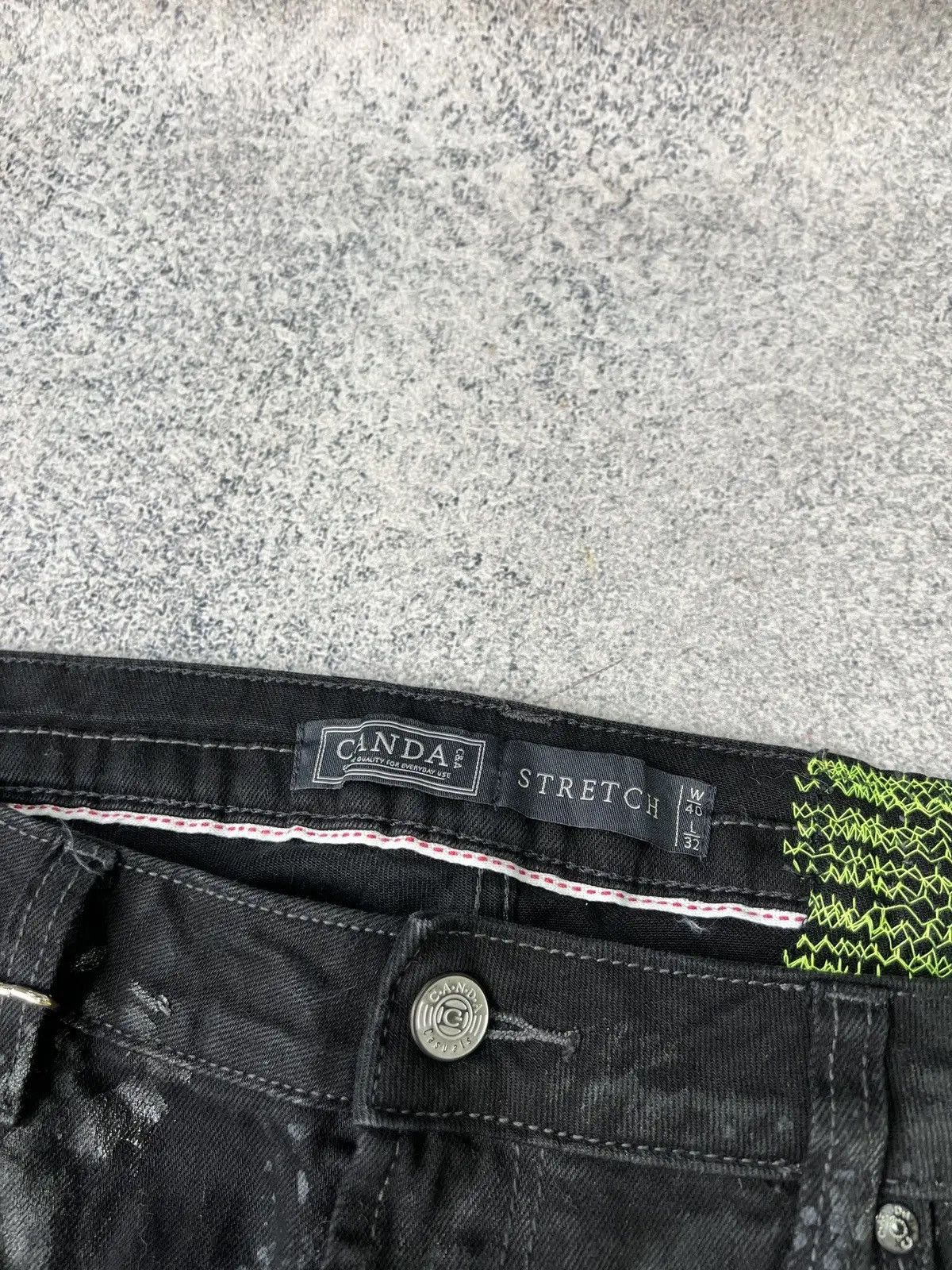 Japanese Brand × Vintage Vintage punk rock goth emo metal dark ripped crazy jeans Size US 40 / EU 56 - 14 Thumbnail