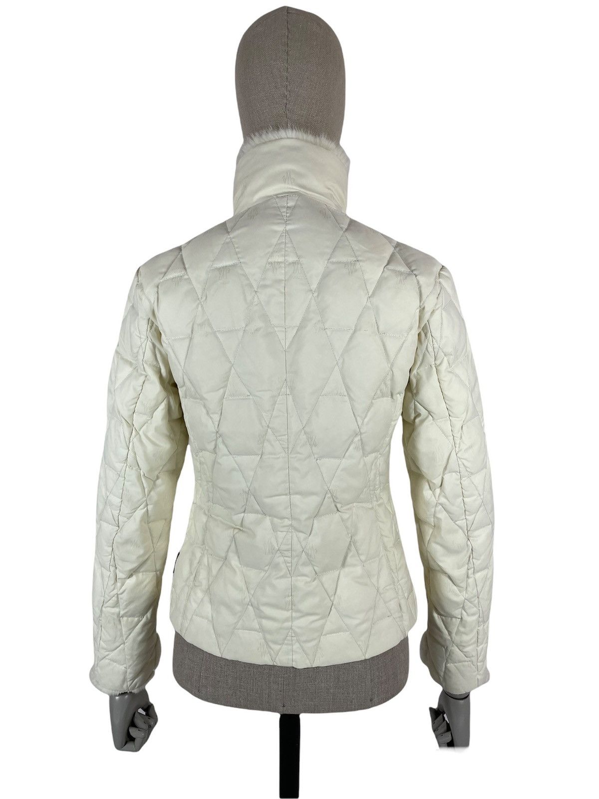 Moncler × Moncler Gamme Bleu RARE VTG MONCLER Multi Logo Fur Neck / Sleeve Puffer Down Jacket Zip Parka Size S / US 4 / IT 40 - 5 Thumbnail