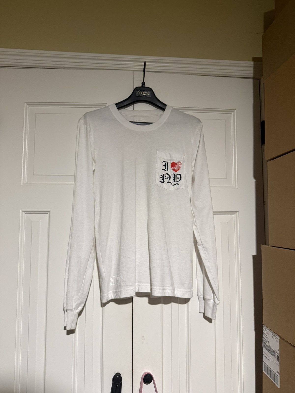 Chrome Hearts Chrome Hearts White I Love New York Longsleeve Size US S / EU 44-46 / 1 - 1 Thumbnail