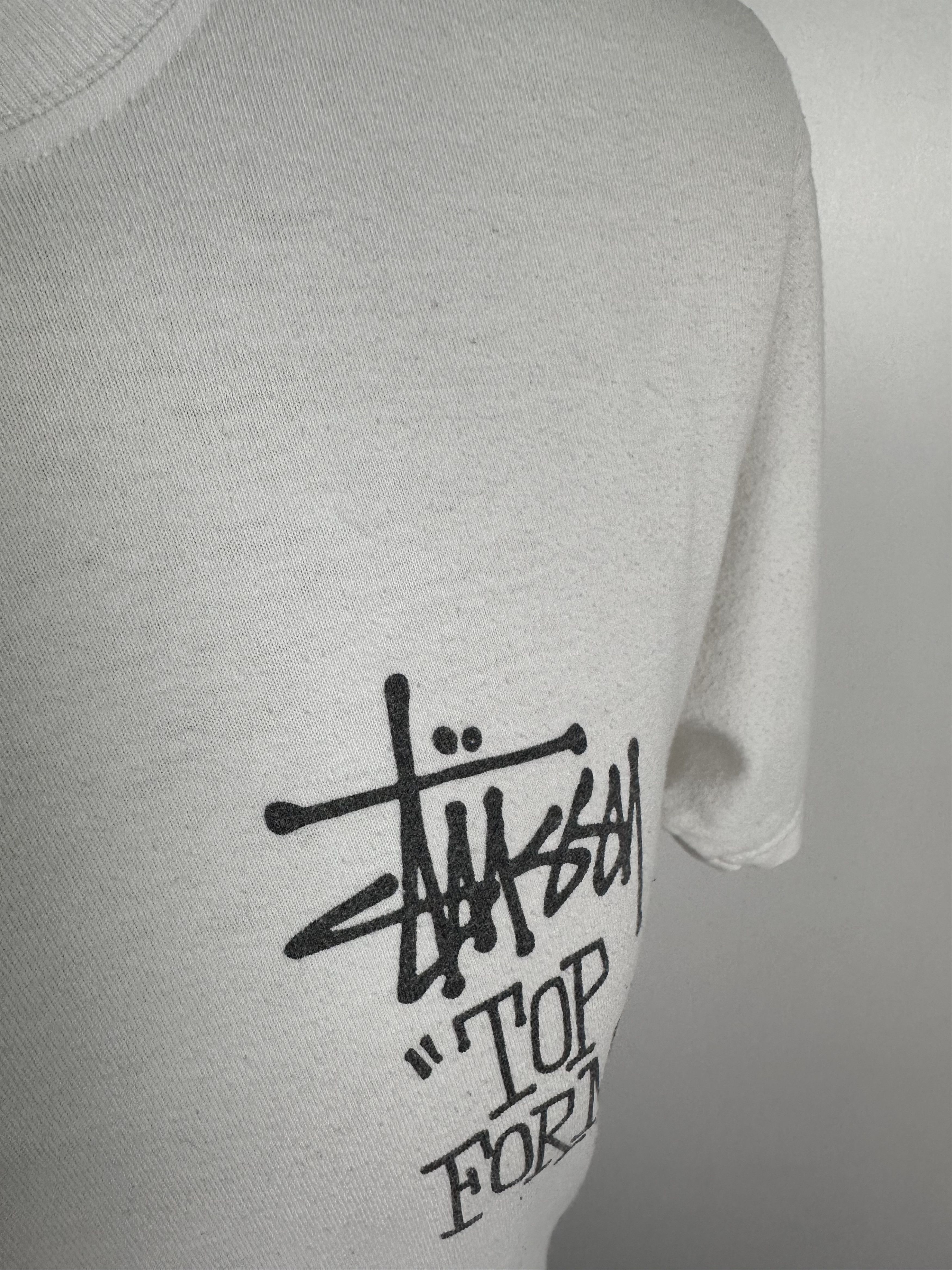 Stussy × Vintage Stussy Top Form Design Tee Shirt White Short Sleeve Size M Size US M / EU 48-50 / 2 - 8 Thumbnail