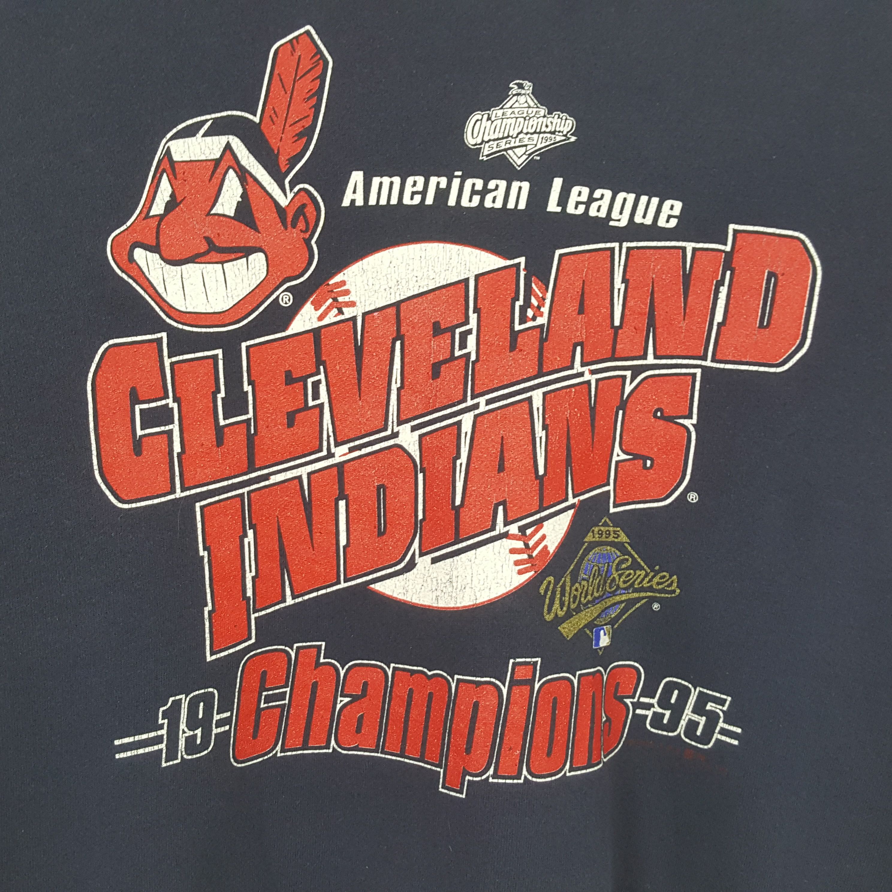 Lee × MLB × Vintage Vintage CLEVENLAND INDIANS Baseball Team Sweatshirt C287N12 Size US L / EU 52-54 / 3 - 2 Thumbnail