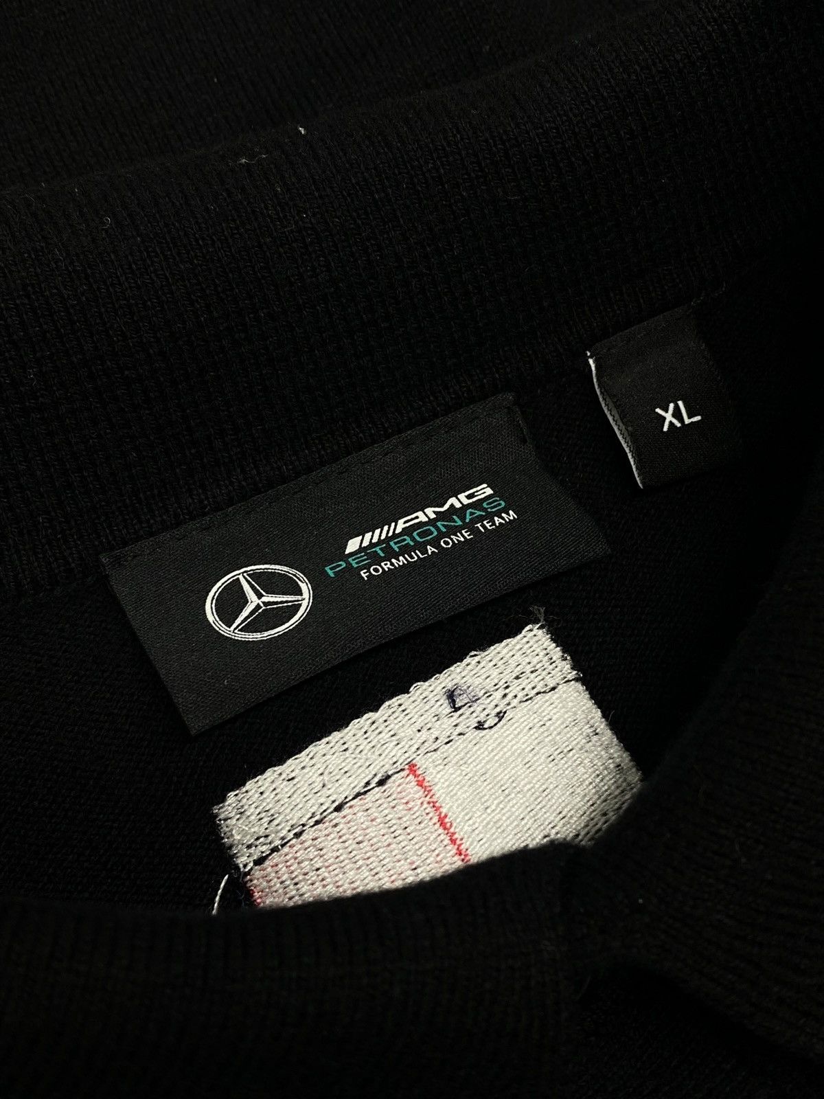 Mercedes-Benz 🔥 MERCEDES F1 LONG SLEEVE POLO RACING TOMMY BOSS VIBES Size US XL / EU 56 / 4 - 16 Thumbnail