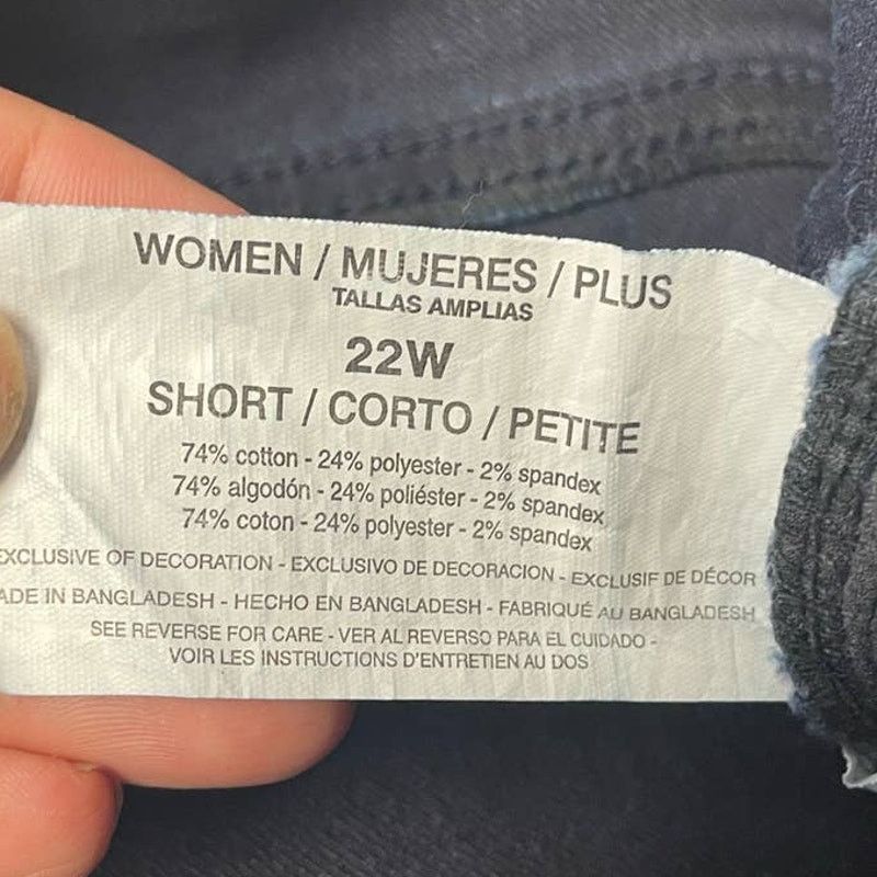 Gloria Vanderbilt Gloria Vanderbilt 22W Cotton Denim Blue Jeans Pockets Size 42" / US 20 - 6 Thumbnail