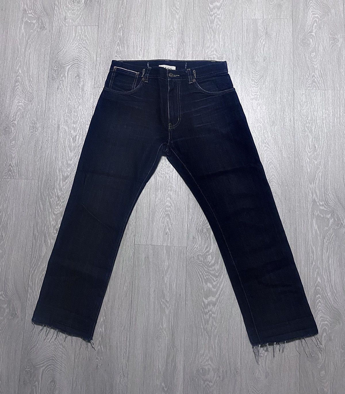 YMC YMC You Must Create Red Selvage Denim Cropped Faded Jeans Size US 29 - 6 Thumbnail