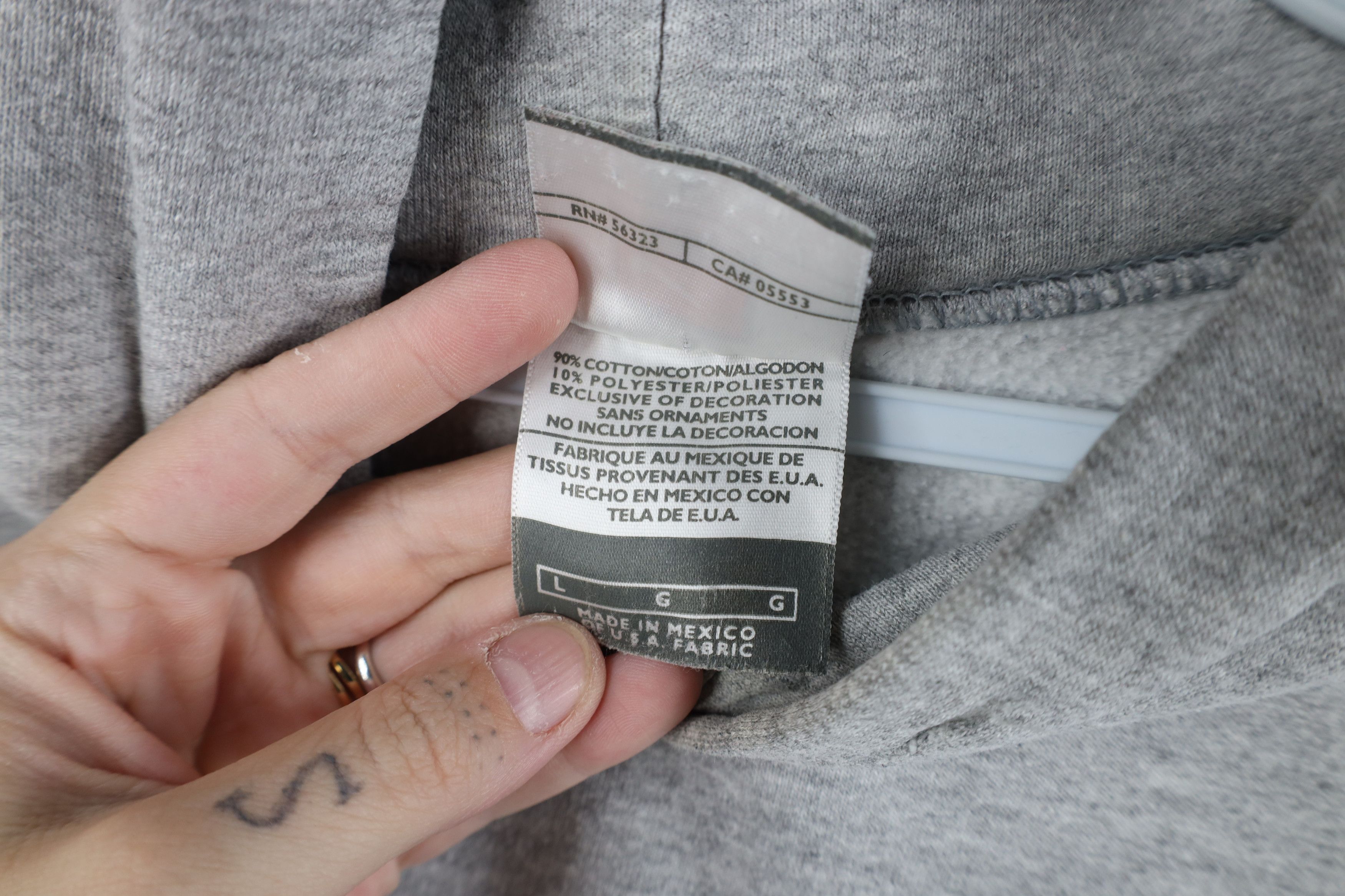 Nike Vintage Nike Center Swoosh Irish Hoodie Sweatshirt Gray Size US L / EU 52-54 / 3 - 10 Thumbnail