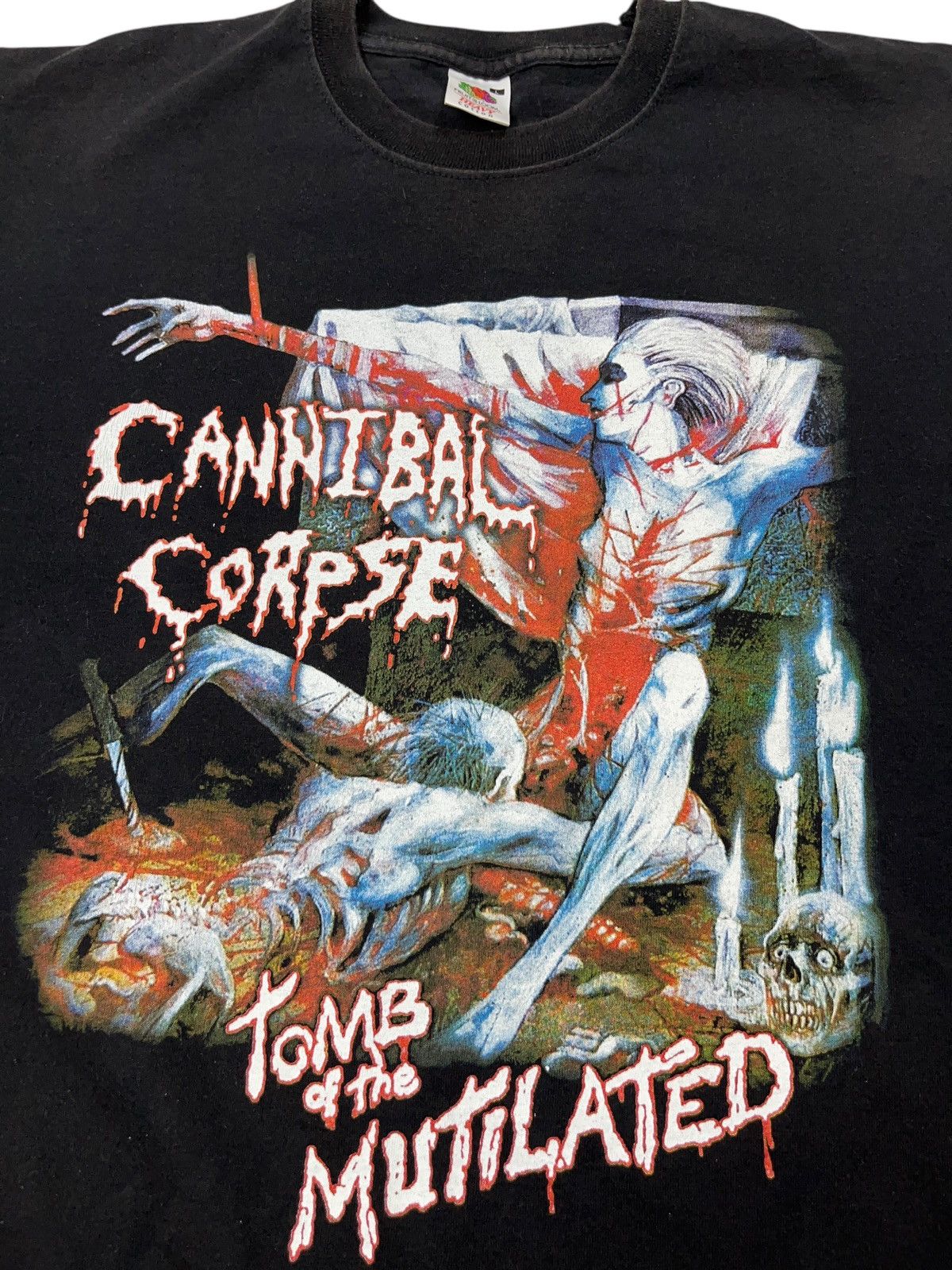 Band Tees Vintage 00s Cannibal Corpse Tomb of the Mutilated T-shirt Size US M / EU 48-50 / 2 - 3 Thumbnail