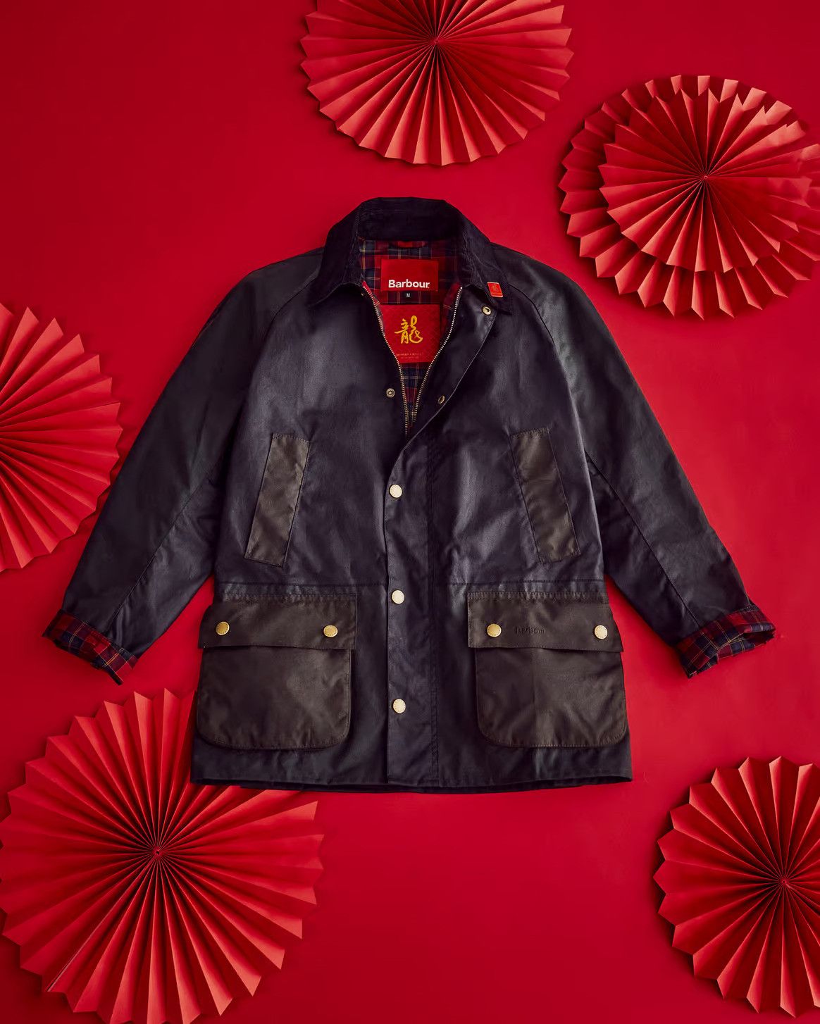 Barbour BARBOUR Lunar New Year Dragon Wax Jacket Size US L / EU 52-54 / 3 - 2 Thumbnail