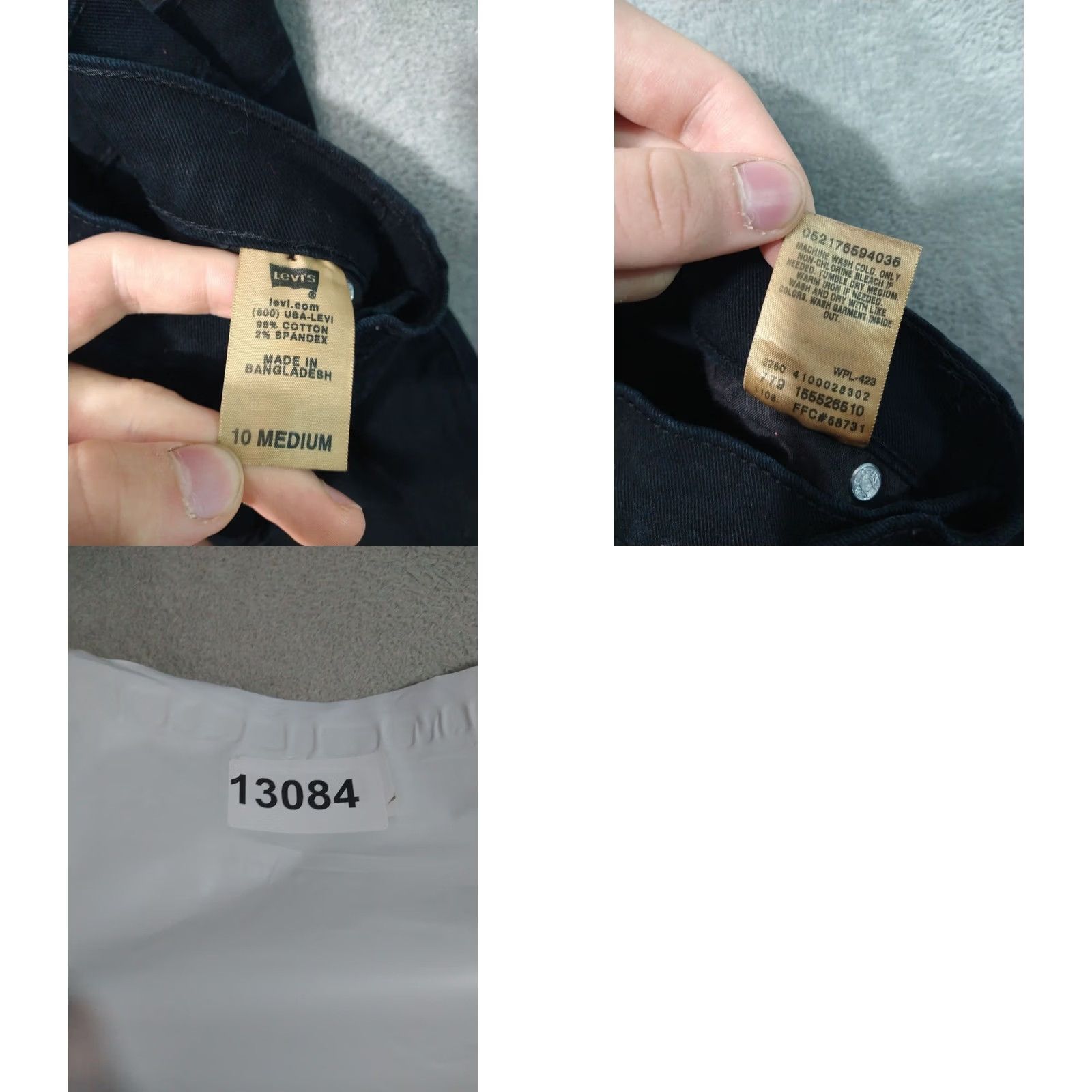 Levi's Levi's 550 Jeans Womens 10 Black Denim Relaxed Fit Bootcut Mid Rise Stretch Jeans Men? Size 32" / US 10 / IT 46 - 8 Thumbnail