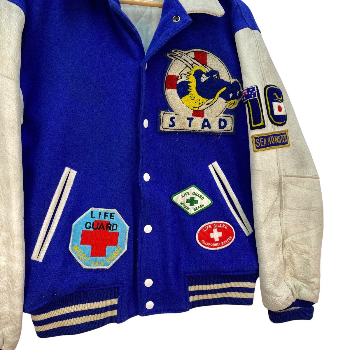 JH Design 💥Vintage Varsity Letterman Life Guard Embroidered Pacth Size US M / EU 48-50 / 2 - 8 Thumbnail