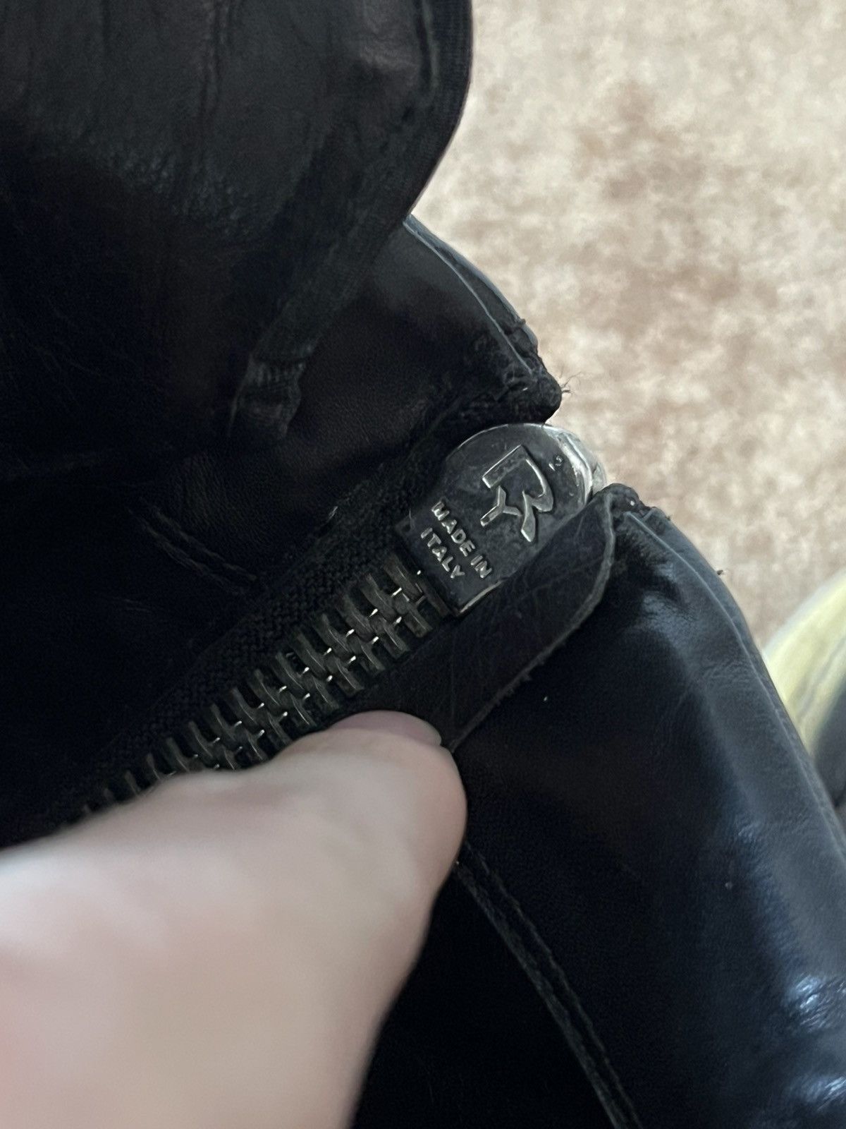 Rick Owens Rick Owens Black Leather Dunks EU45 Size US 12 / EU 45 - 5 Thumbnail