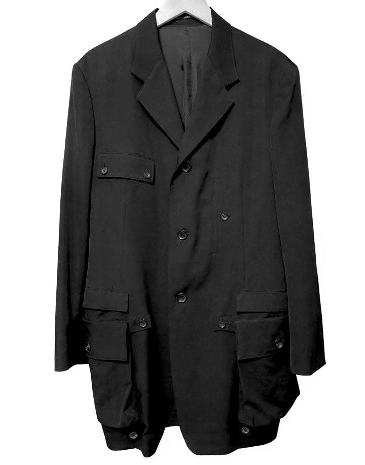 Yohji Yamamoto SS22 Jacket Buttons Details Removable Pockets Size US M / EU 48-50 / 2 - 1 Thumbnail