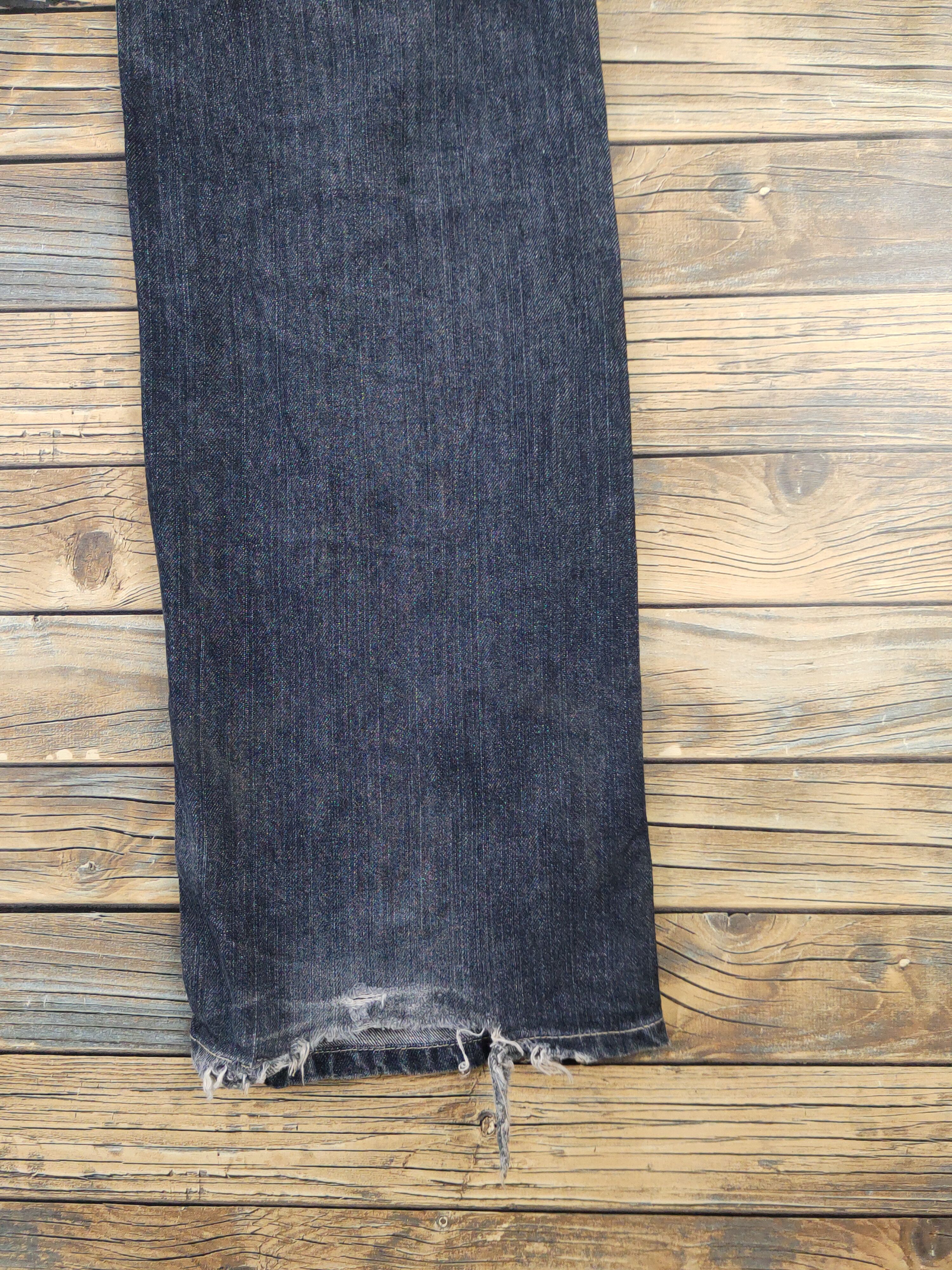 Japanese Brand Exit buckle back Distressed Ripped denim punk Jeans #W1991 Size 29" - 12 Thumbnail