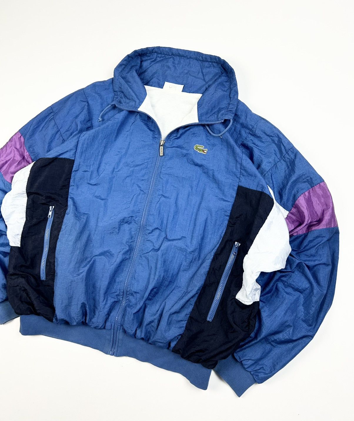Lacoste × Vintage Vintage 90s Lacoste Light Track Jacket y2k rare Size US XL / EU 56 / 4 - 4 Thumbnail