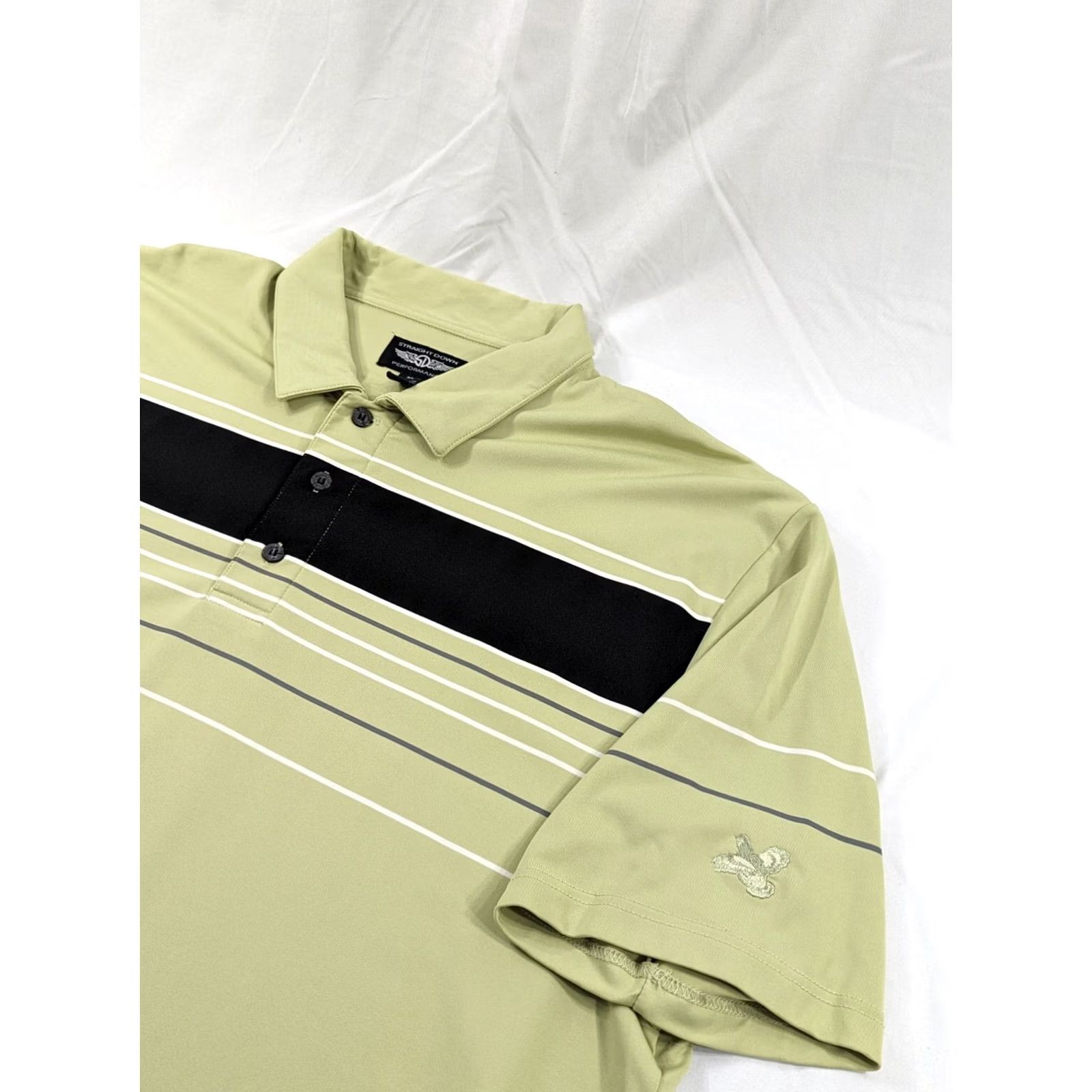 Vintage Straight Down Polo Shirt Mens XL Green Performance Quail Creek Golf Club Logo Shirt Size US XL / EU 56 / 4 - 2 Thumbnail