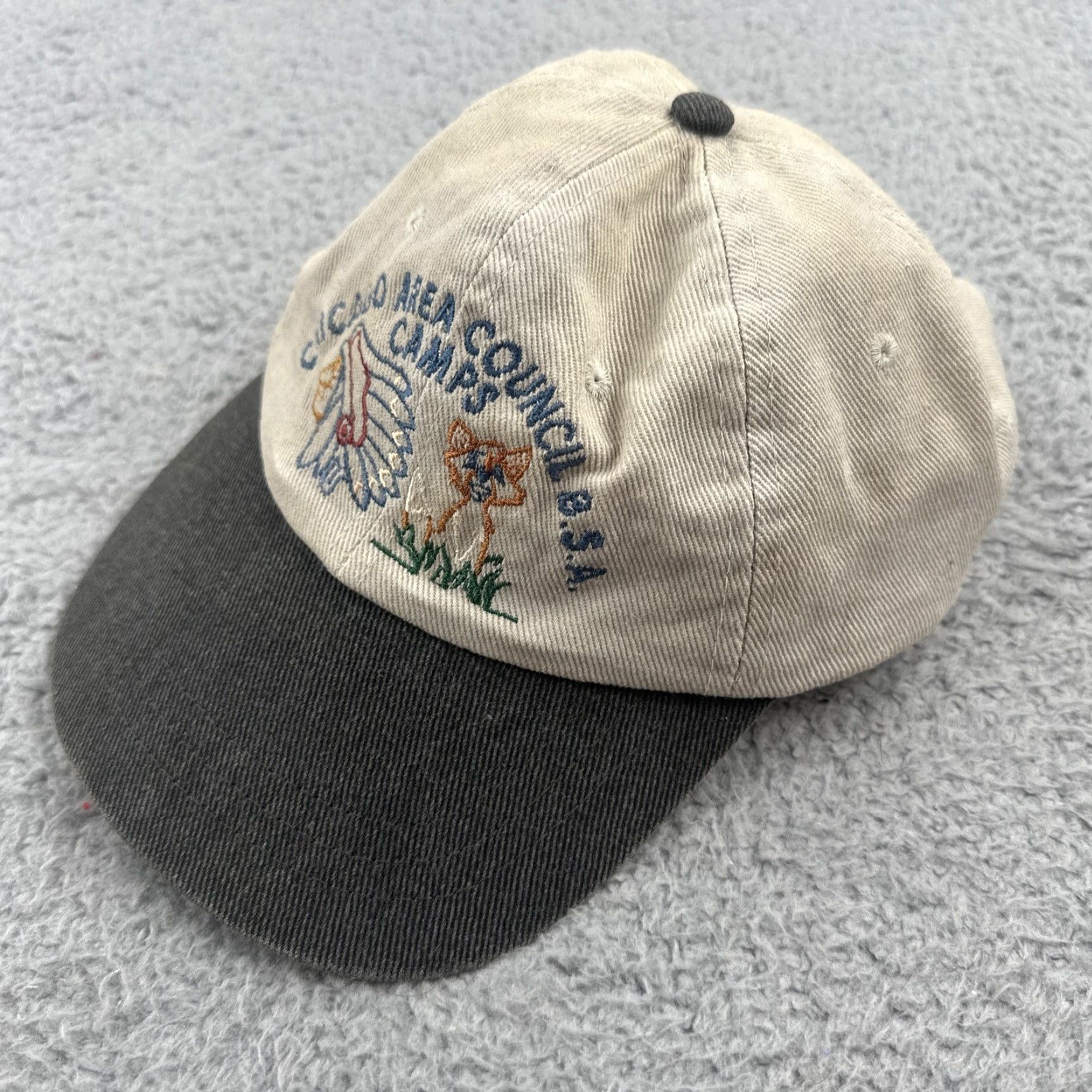 Vintage VINTAGE KC Caps Baseball Cap Unisex Adults One Size Beige 90s USA Adjustable Lightweight Breathable Casual Caps Hat Women Men Boys Girls Size ONE SIZE - 6 Thumbnail