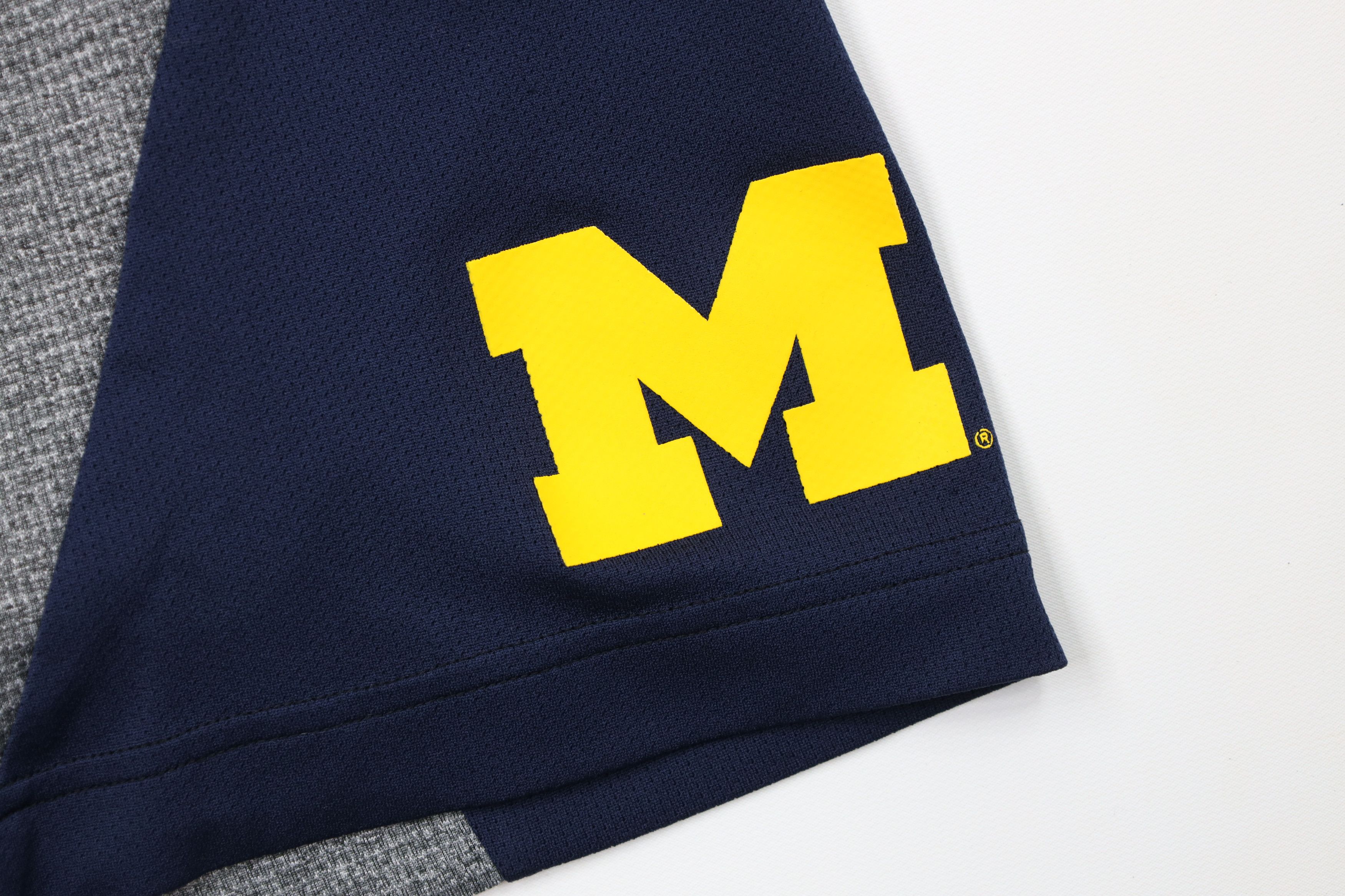 Nike Nike University of Michigan Gym Basketball Shorts Gray Blue Size US 32 / EU 48 - 4 Thumbnail
