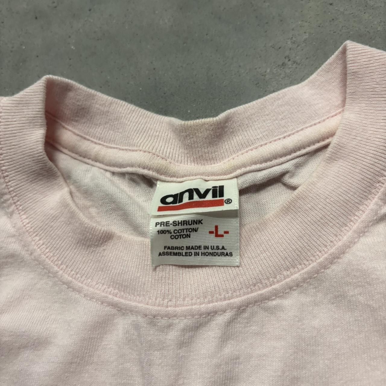Japanese Brand × Vintage Crazy Vintage 90s Pretty Flower Nature Light Pink Graphic Tee! Size US L / EU 52-54 / 3 - 5 Thumbnail