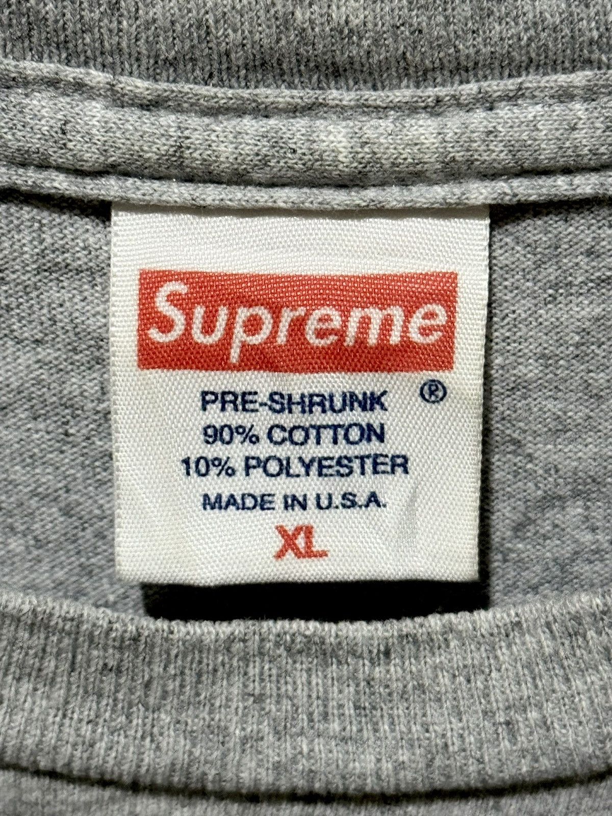 Supreme Supreme x Kate Moss Photo Tee Grey SS12 Size US XL / EU 56 / 4 - 2 Thumbnail