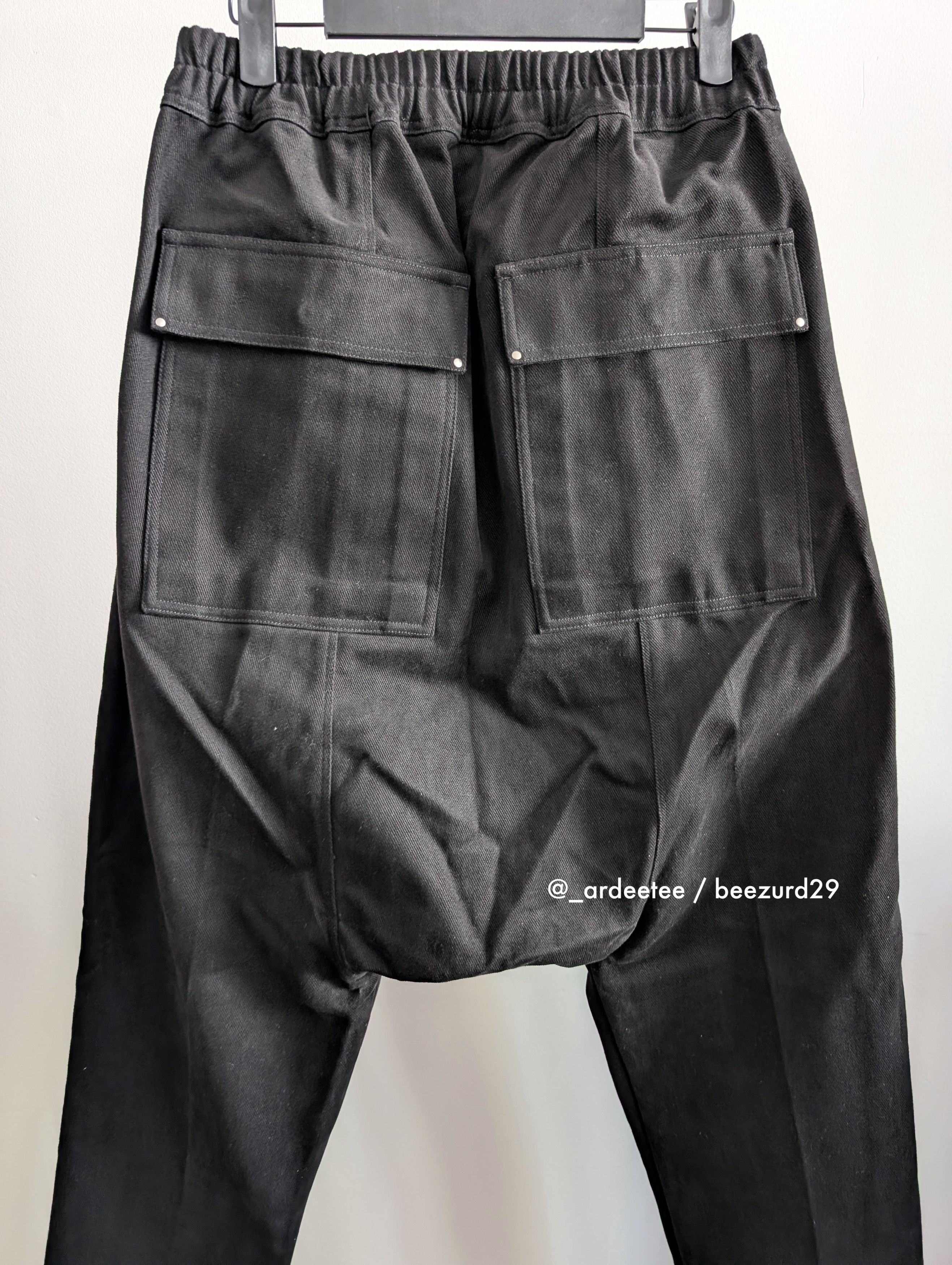 Rick Owens *NEW* TWILL FW22 DRAWSTRING DROP CROTCH PANTS 48 Size US 32 / EU 48 - 7 Thumbnail