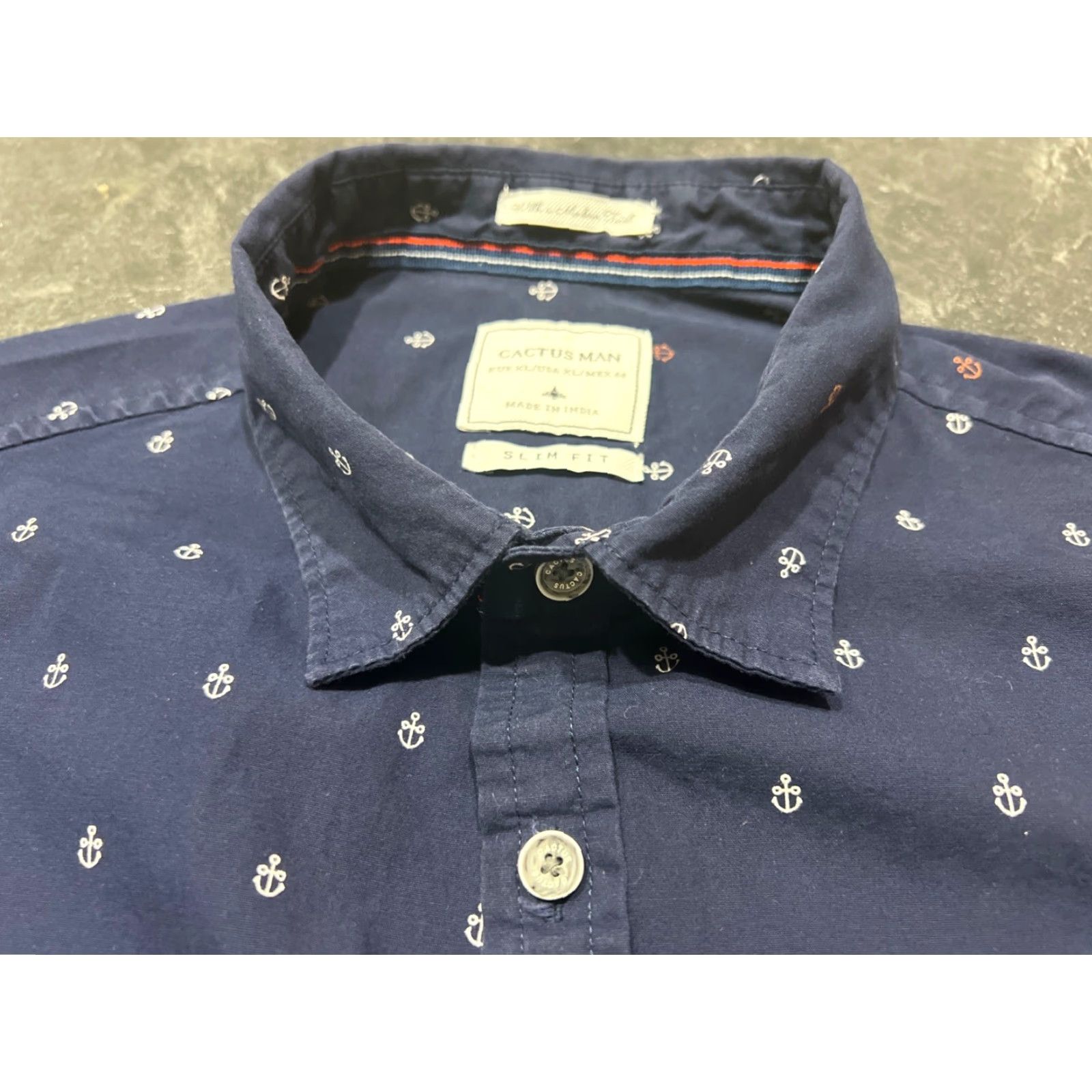 Denime VINTAGE? No — Denim & Flower Button-Up Shirt Denim & Flower City Classic Short Sleeve Mens XL Blue Button-Down Shirt Size US XL / EU 56 / 4 - 6 Thumbnail