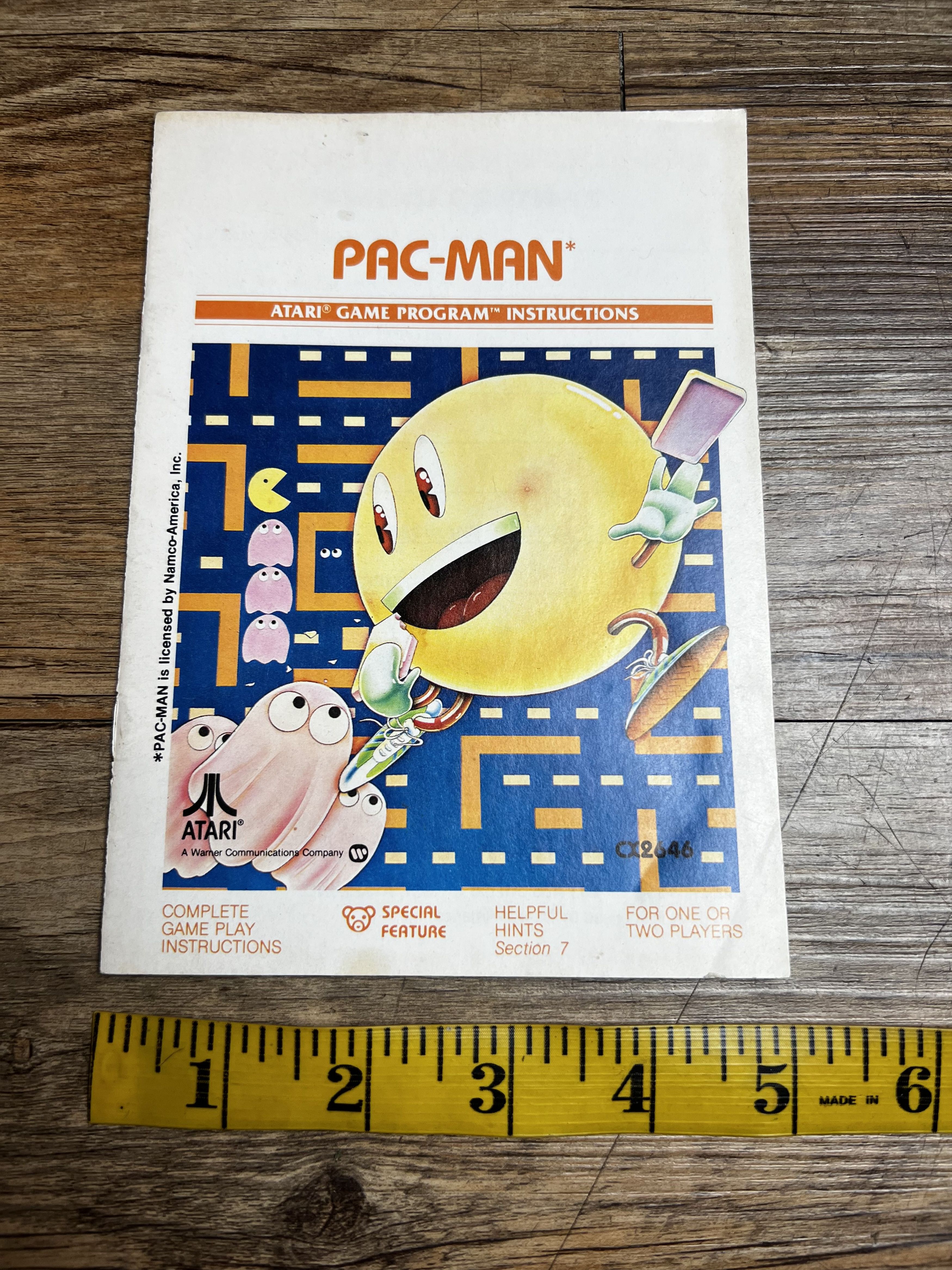 Vintage Vintage 1981 Pac-Man Atari Video Game Program Instructions Size ONE SIZE - 5 Thumbnail