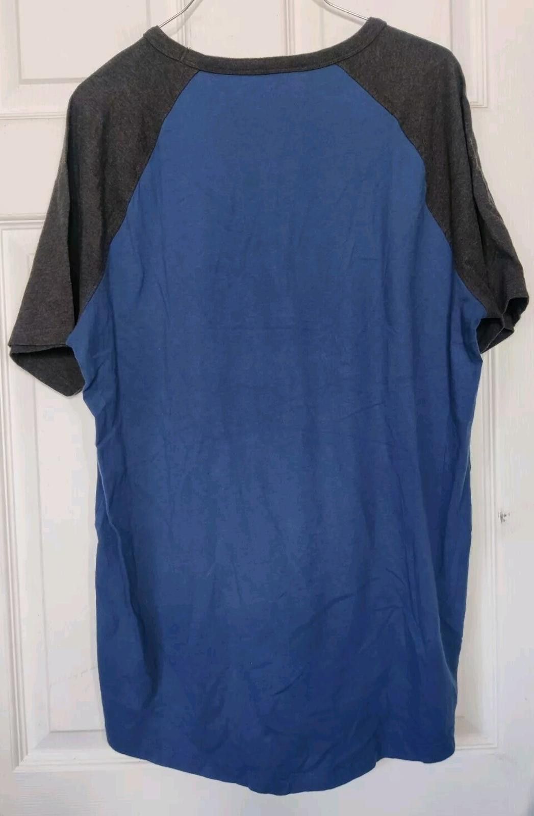 American Eagle Outfitters American Eagle Mens T-Shirt Short Sleeve Tee Top Large Blue Size US L / EU 52-54 / 3 - 3 Thumbnail