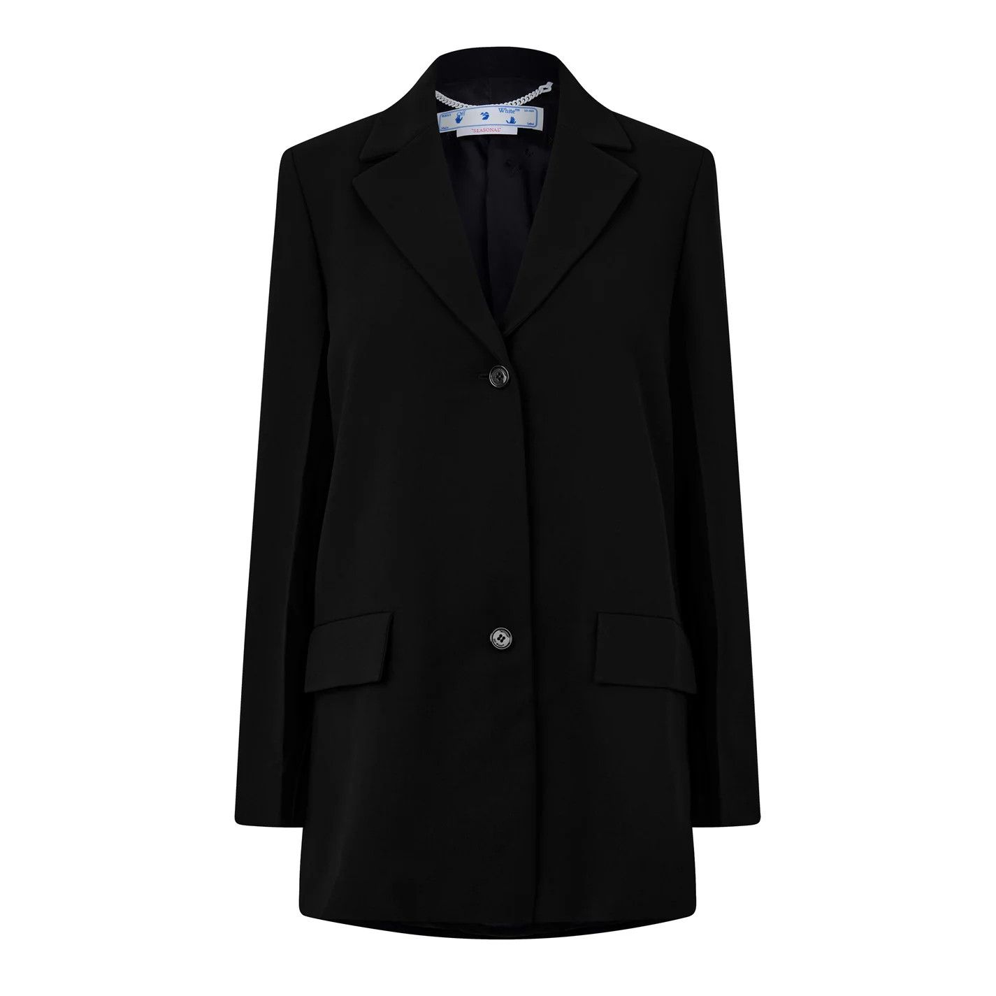 Off-White o1g2r1mq0125 Single Breasted Blazer in Black Size M / US 6-8 / IT 42-44 - 1 Thumbnail