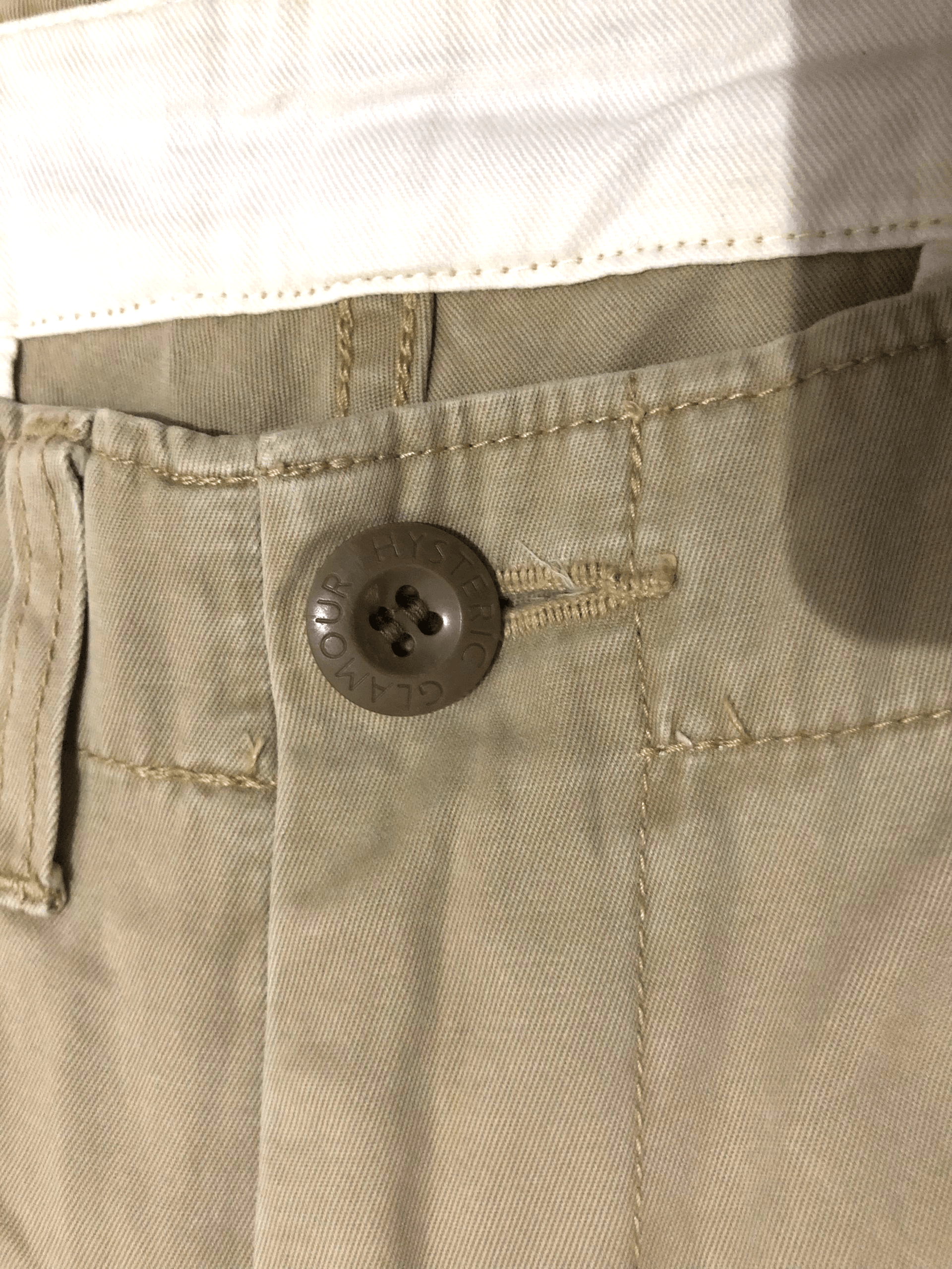 Hysteric Glamour Rare Hysteric Glamour Original Work Wear Chinos Khaki Beige Size US 33 - 5 Thumbnail
