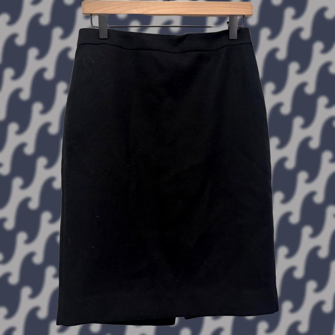 J.Crew J.Crew No. 2 Pencil Skirt Black 100% Wool Lined Zipper Back Vent Knee Length Womens Size 4 Size 27" / US 4 / IT 40 - 1 Thumbnail
