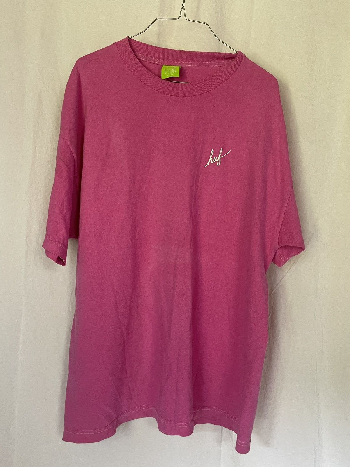 Huf Huf Pink X-Large Tee Size US XL / EU 56 / 4 - 1 Thumbnail
