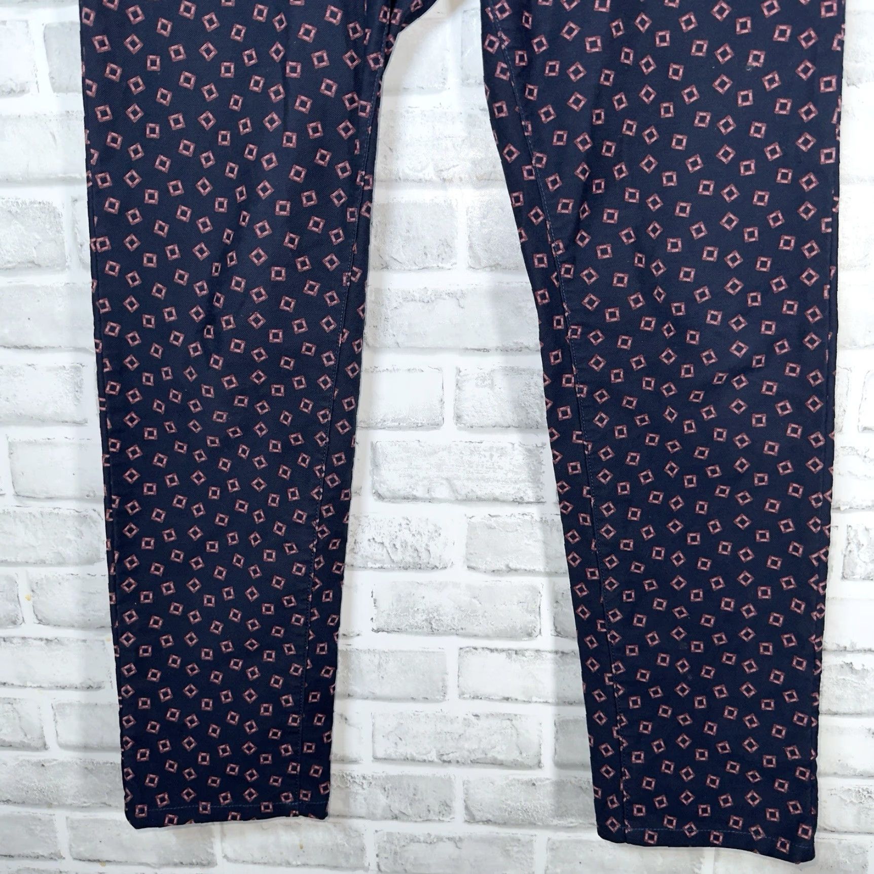 Scotch & Soda Scotch & Soda Mott Design Pants Casual Straight Mens 32x34 Blue Chino Straight Leg Men Size US 32 / EU 48 - 3 Thumbnail