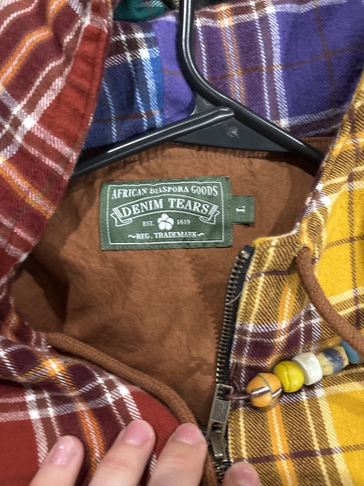 DENIM TEARS Denim Tears MVP plaid patchwork pullover Size US L / EU 52-54 / 3 - 3 Thumbnail