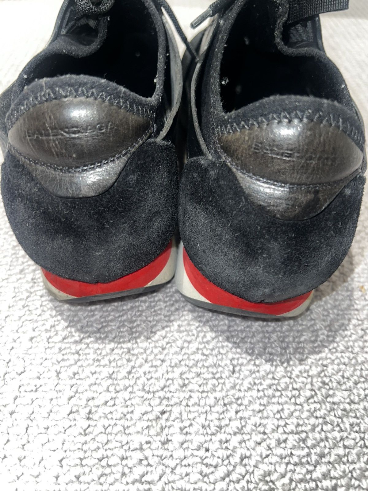 Balenciaga Balenciaga Race Runner Black Leather & Mesh Sneakers Size 8 Size US 8 / EU 41 - 13 Thumbnail