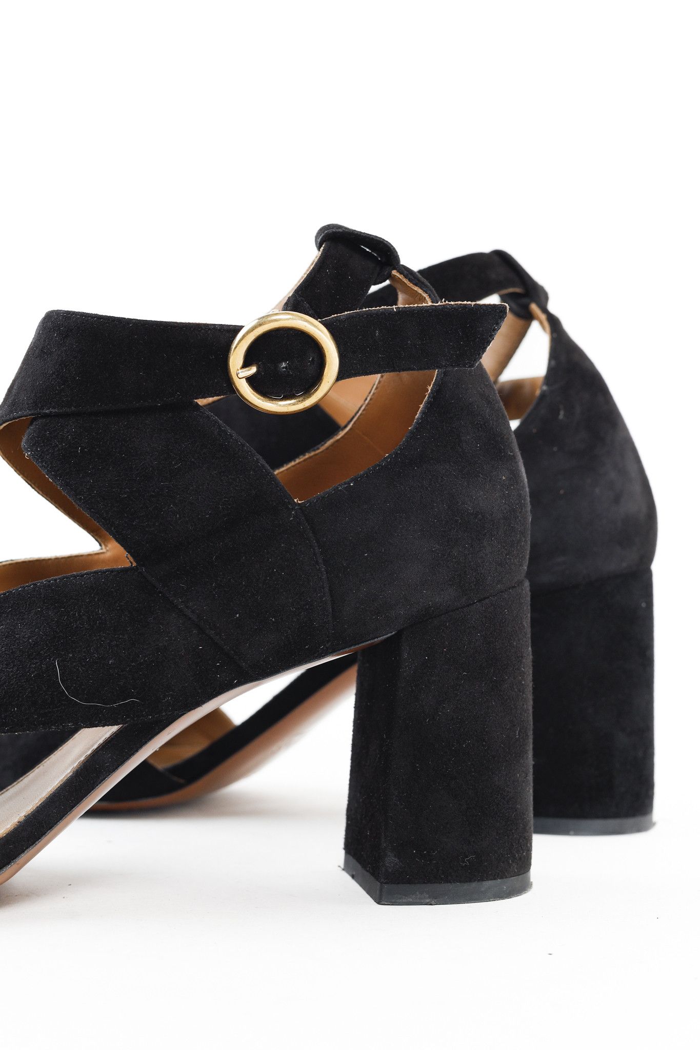 Chloe Chloe Graphic Leaves Cross-Over Suede Sandals Size US 8.5 / IT 38.5 - 7 Thumbnail