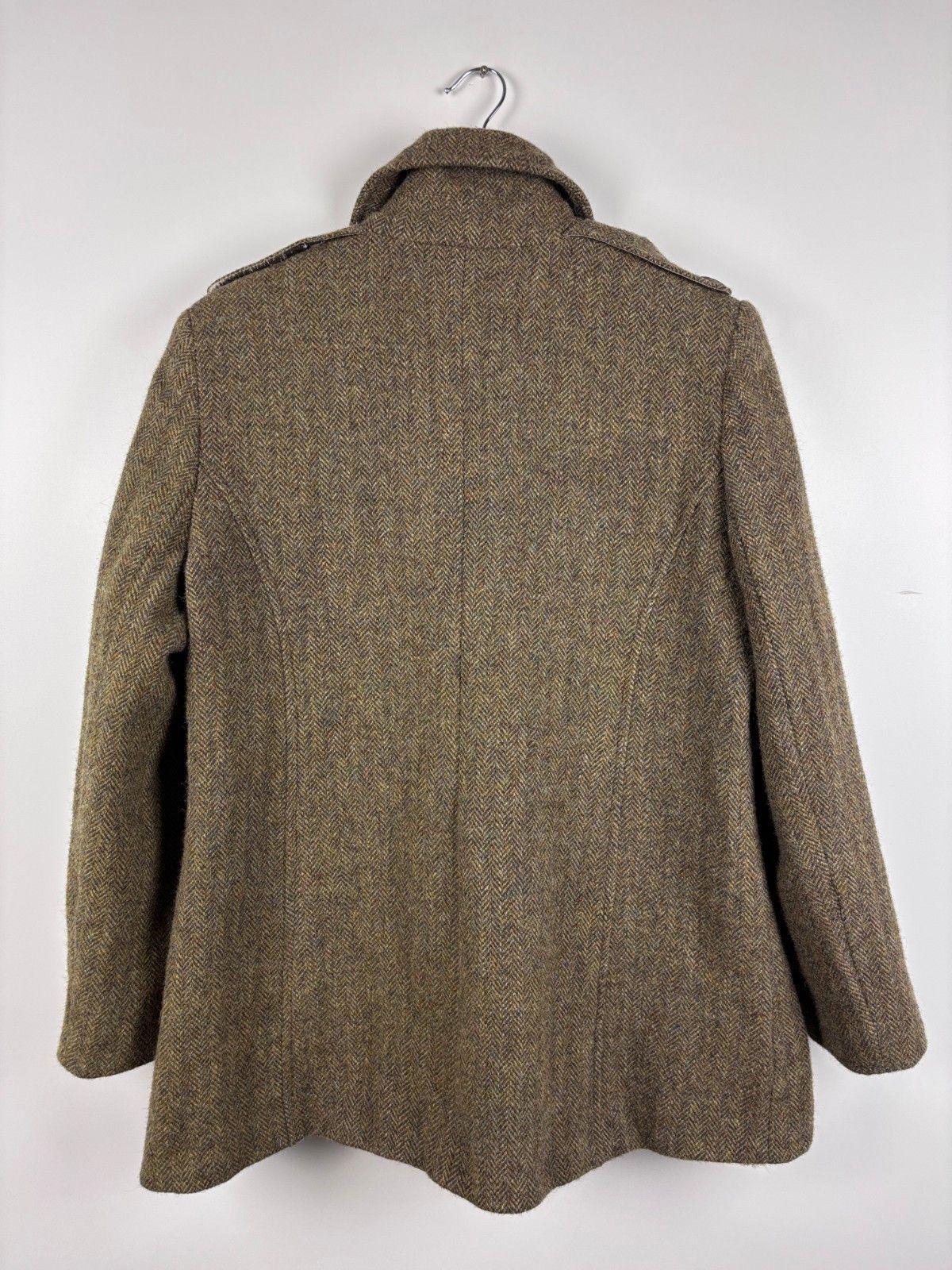 Other House Of Bruar Harris Tweed Wool Double Breasted Coat US 12 Size XL / US 12-14 / IT 48-50 - 4 Thumbnail