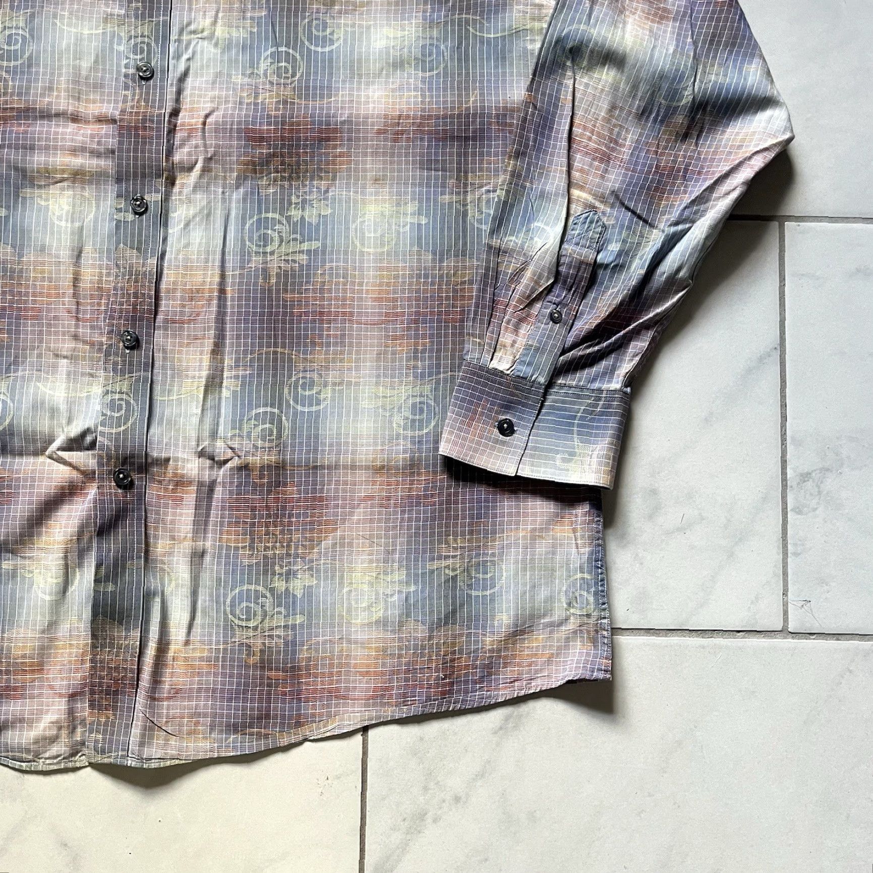 Johnston & Murphy Johnston & Murphy Shirt 2XL Multicolor Cotton Button-Up Mens Tailored Regular Fit Spring Fall Summer Winter Casual Size US XXL / EU 58 / 5 - 7 Thumbnail