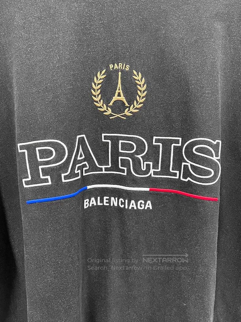 Balenciaga Balenciaga Eiffel Tower and wheat ear embroidered water-wa Size US S / EU 44-46 / 1 - 4 Thumbnail