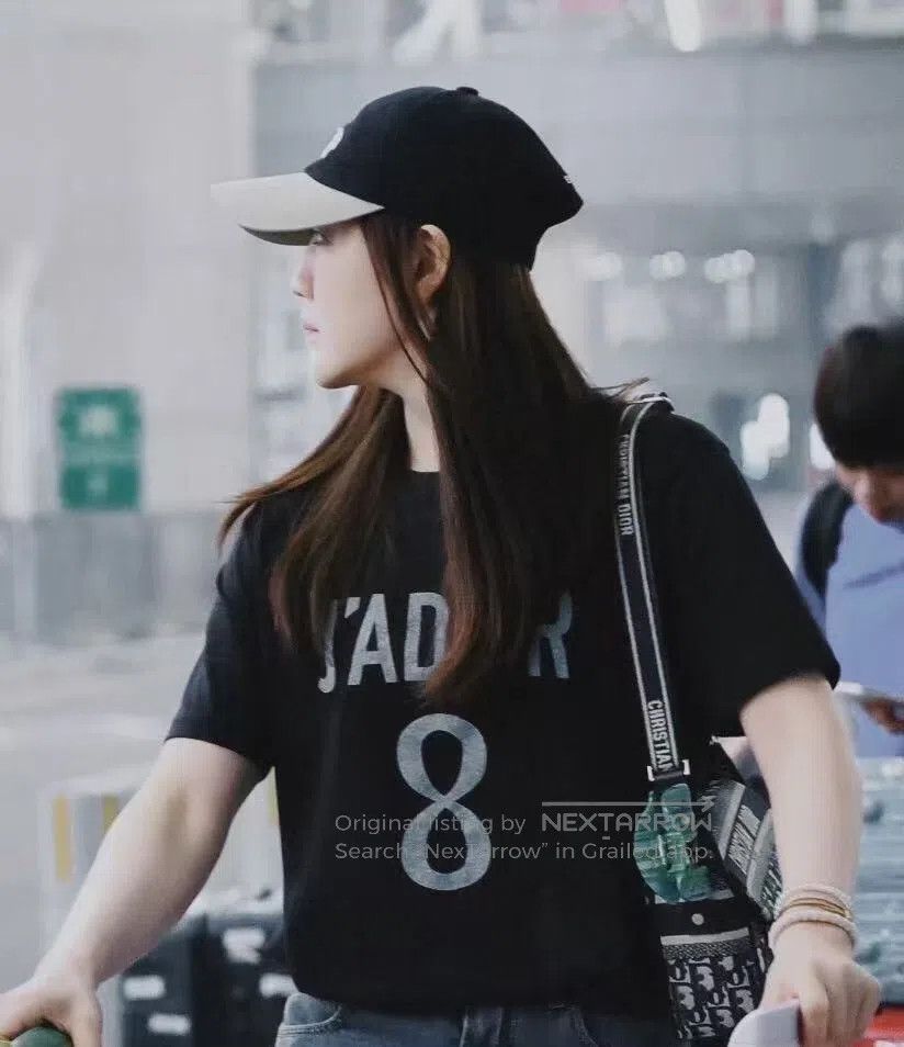 Dior Dior Black logo letter print cotton crewneck short sleeve Size US M / EU 48-50 / 2 - 8 Thumbnail