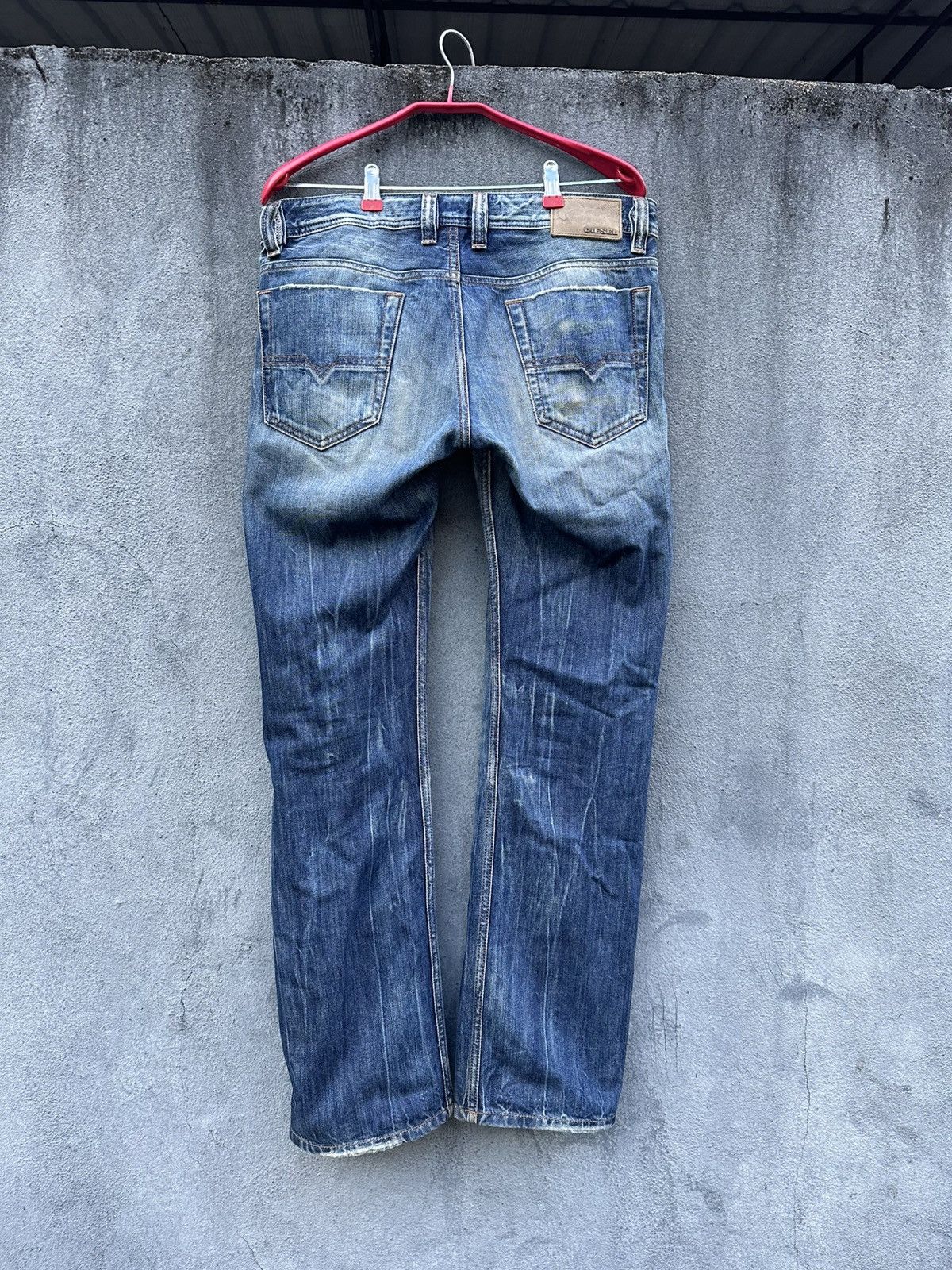 Diesel 👹Vintage Diesel Baggy Straight Cut Jeans Size US 32 / EU 48 - 2 Thumbnail
